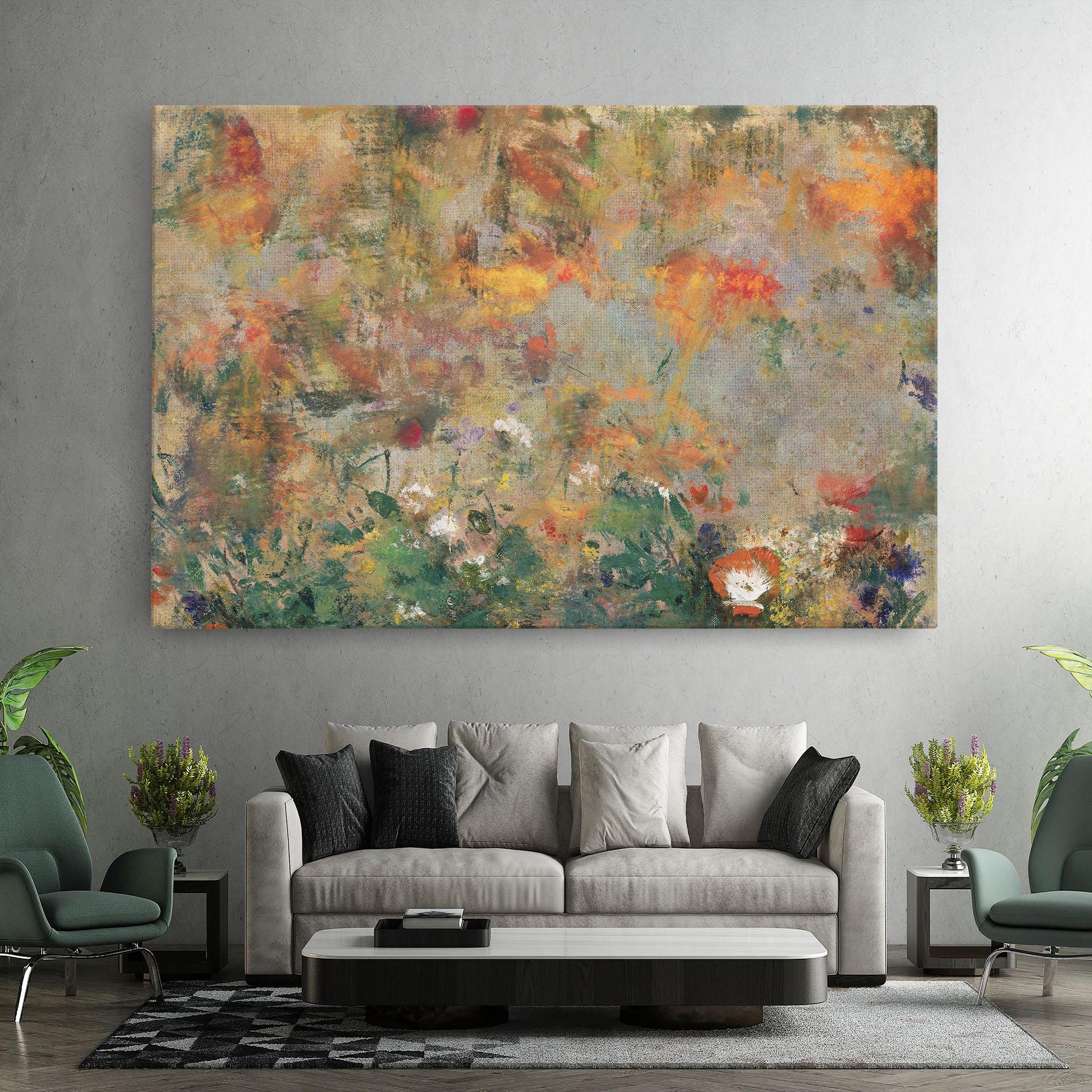 Obraz na Płótnie Abstract Flowers mockup 7