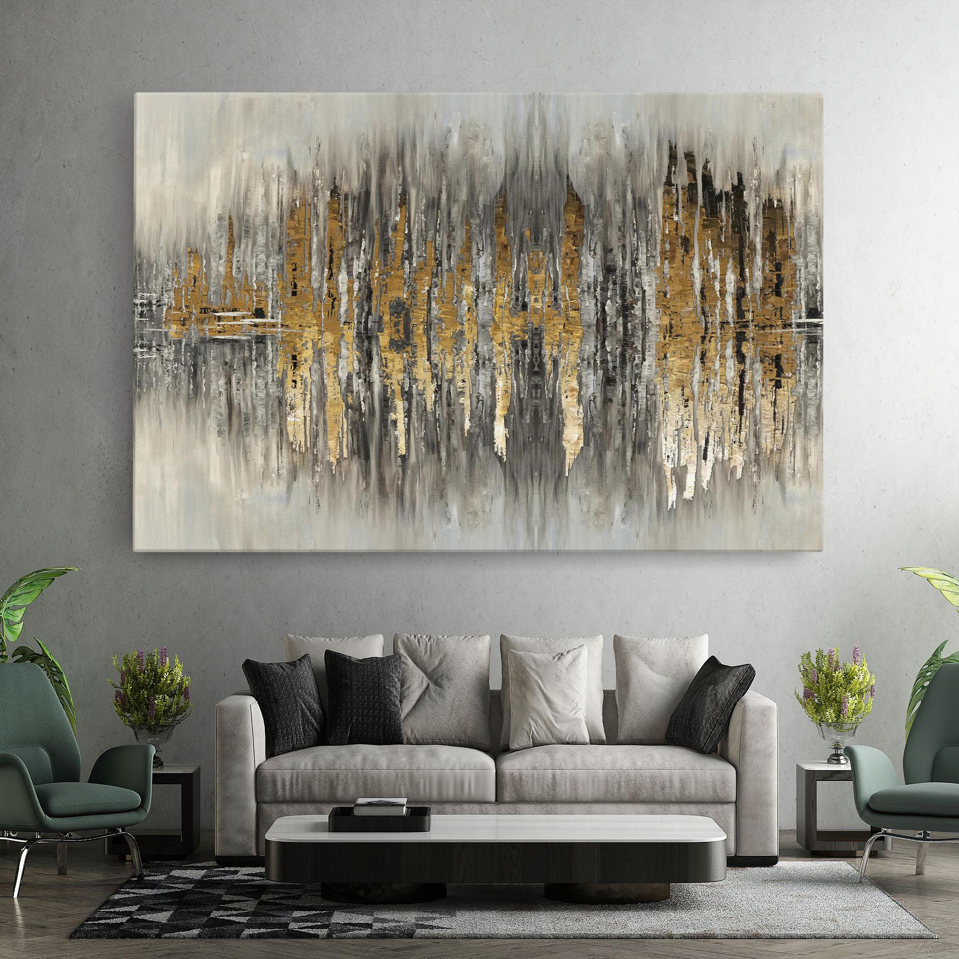 Obraz na Płótnie Acrylic Silver Paint mockup 7