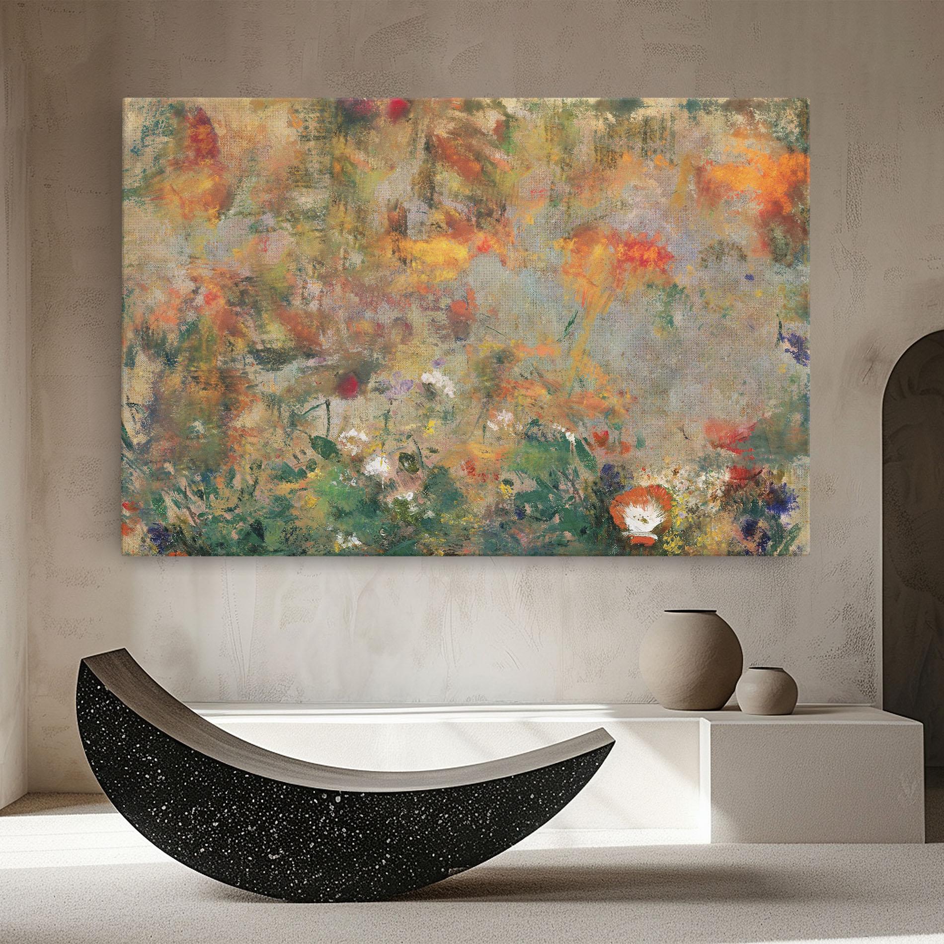 Obraz na Płótnie Abstract Flowers mockup 8