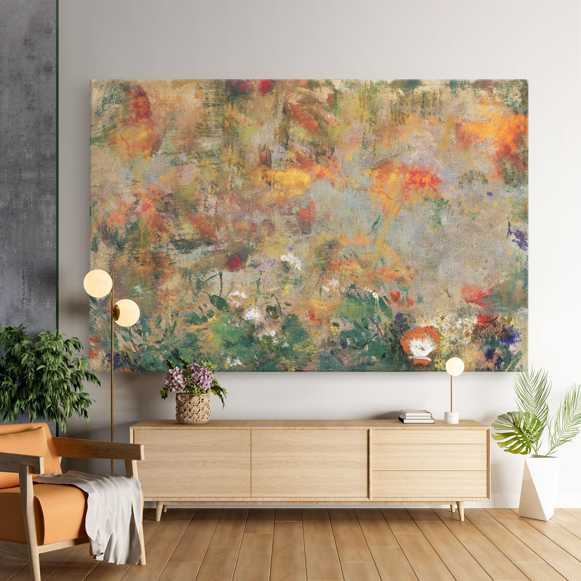 Obraz na Płótnie Abstract Flowers mockup 9