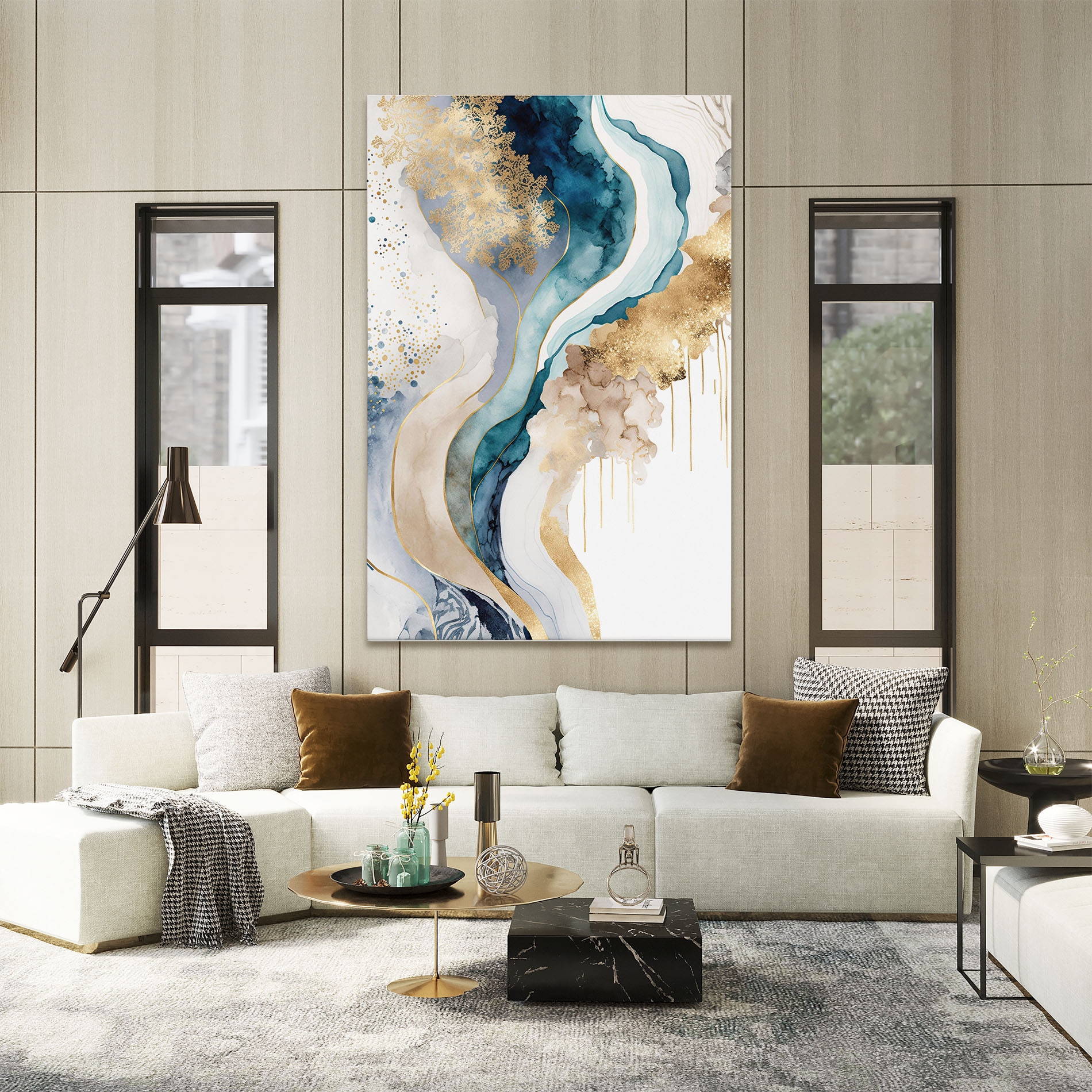 Obraz na płótnie Light Blue Waves