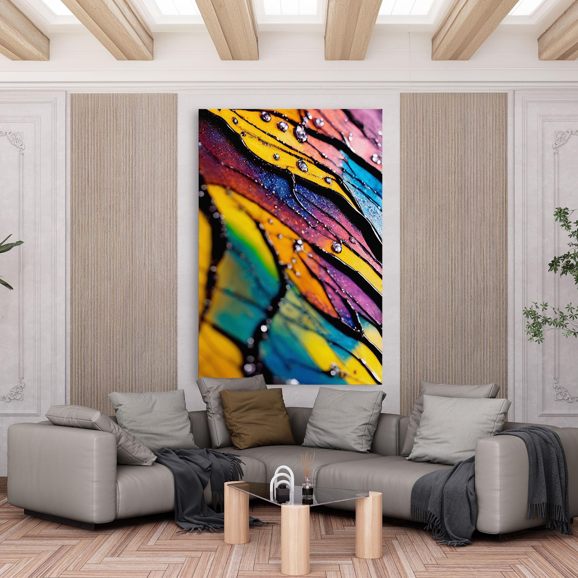 Obraz na Płótnie Beautiful Colorful Epoxy mockup 6