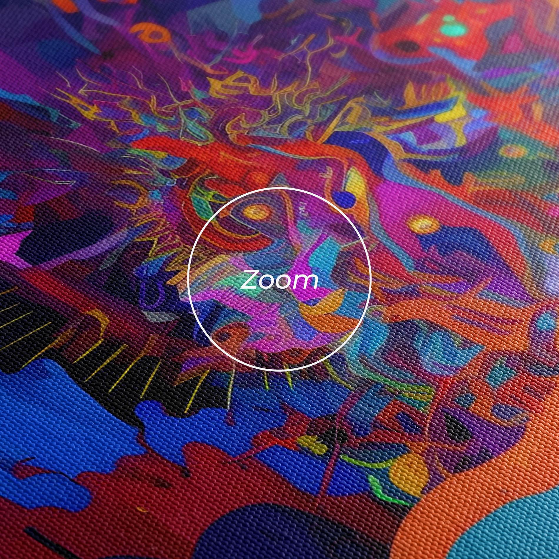 Obraz na Płótnie Abstract Color Work mockup 3