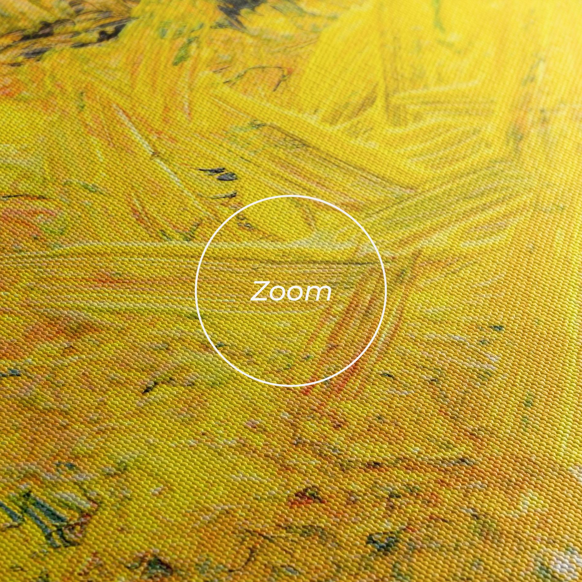 Obraz na Płótnie Artistic Yellow Painting mockup 3