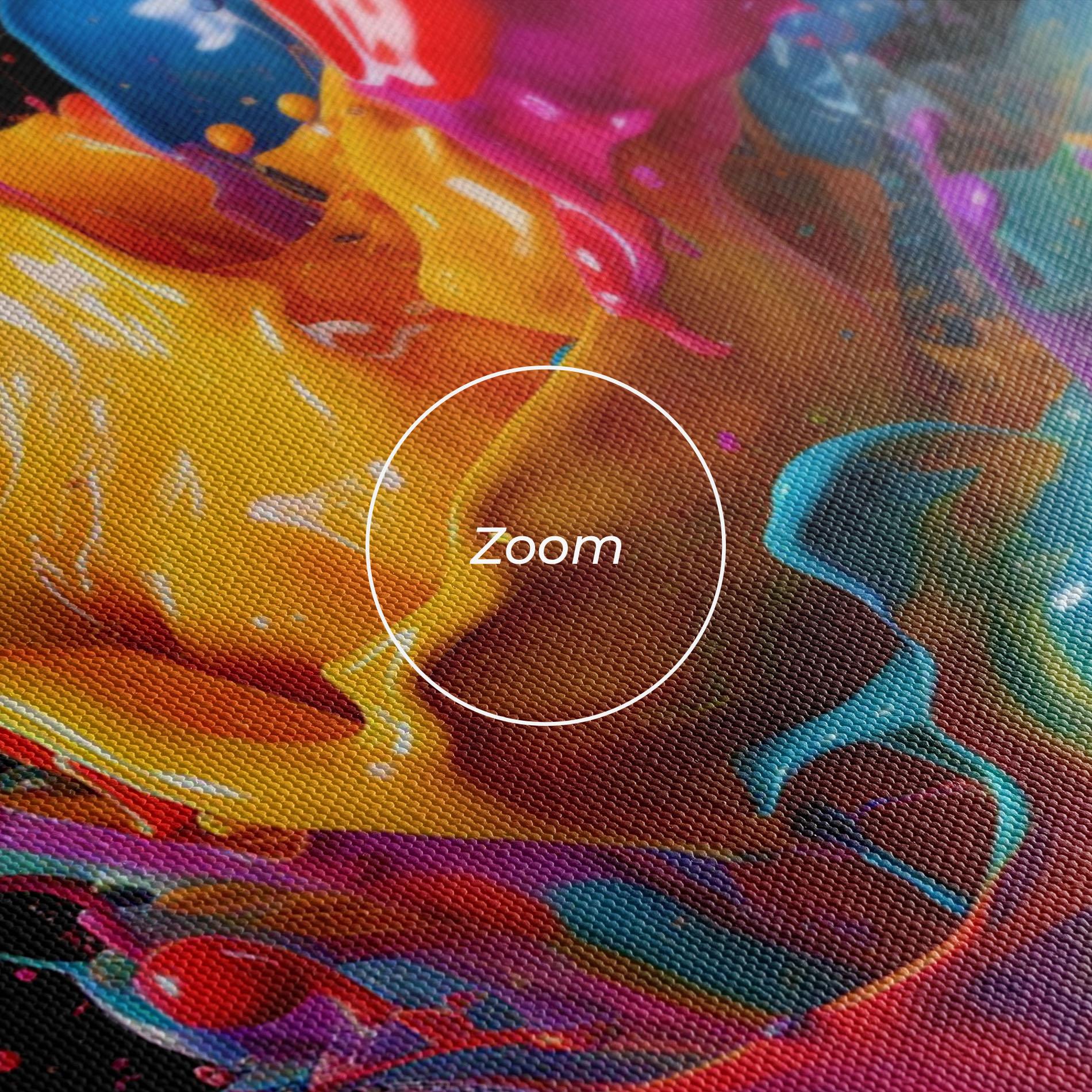 Obraz na Płótnie Brightly Color Splashing mockup 3