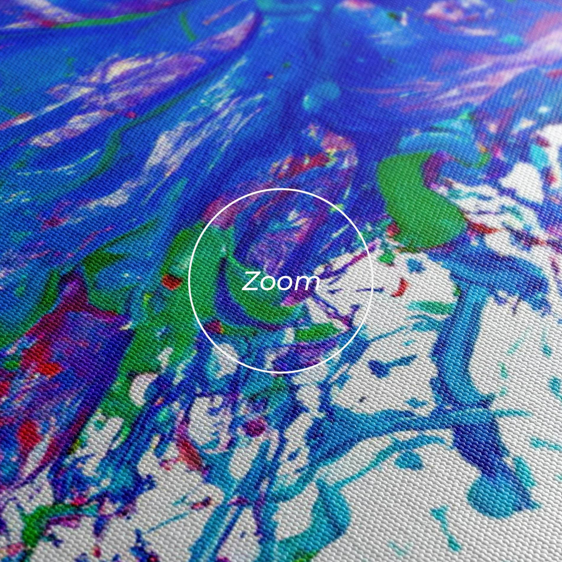 Obraz na Płótnie Colorful Blue Purple mockup 3