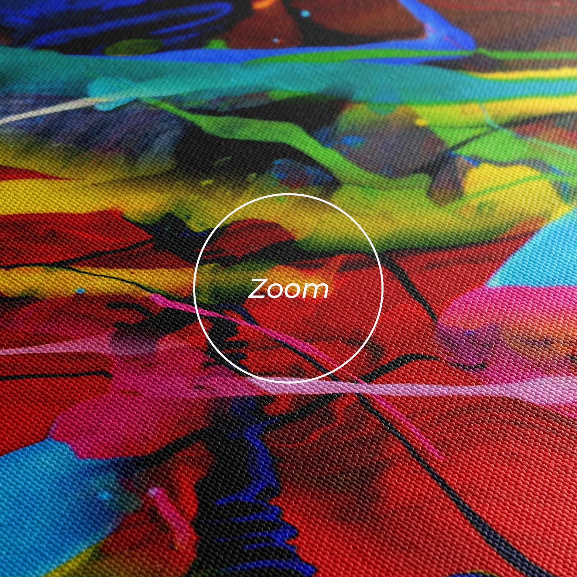 Obraz na Płótnie Hand Draw Red Painting mockup 3