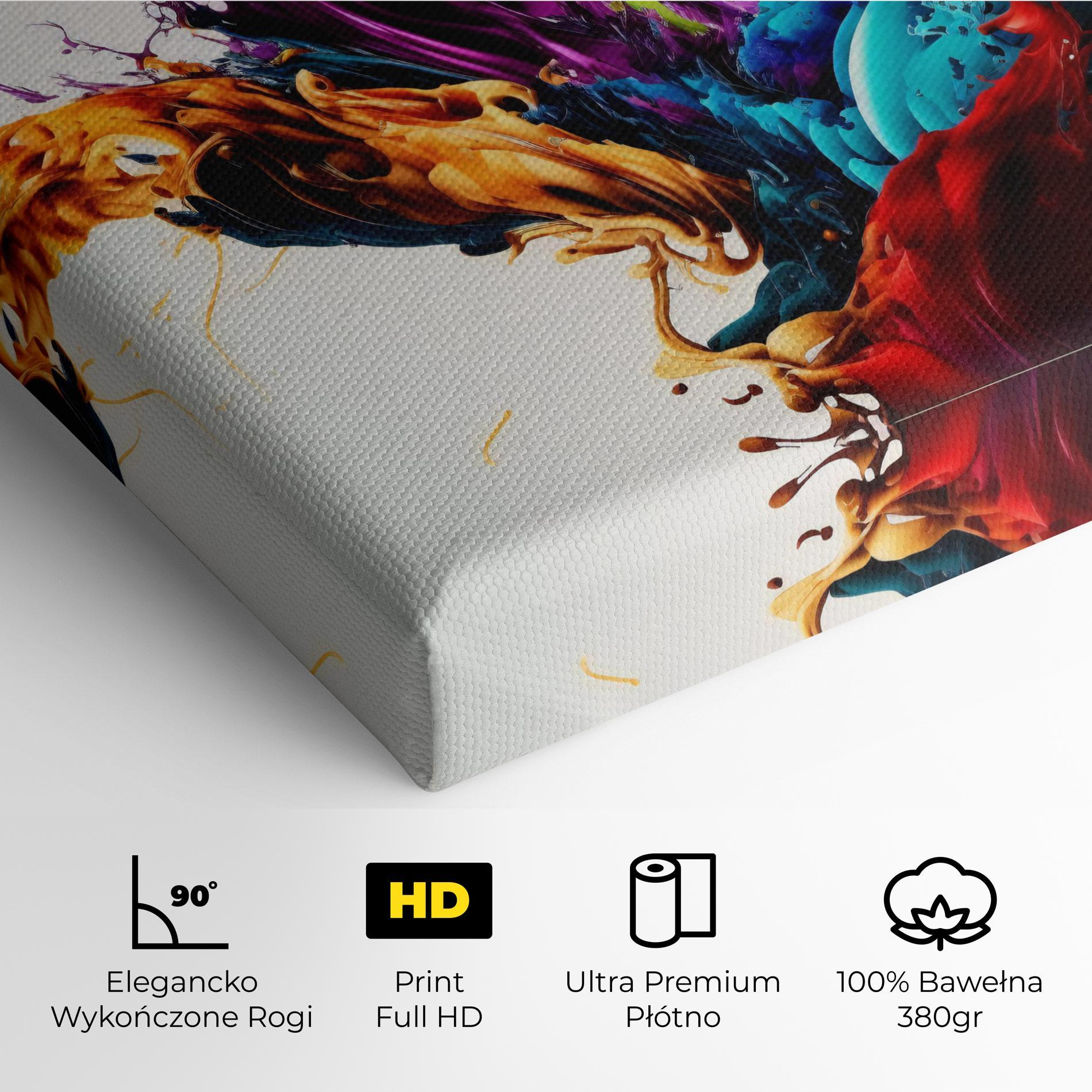 Obraz na Płótnie Dark Purple Splash mockup 4