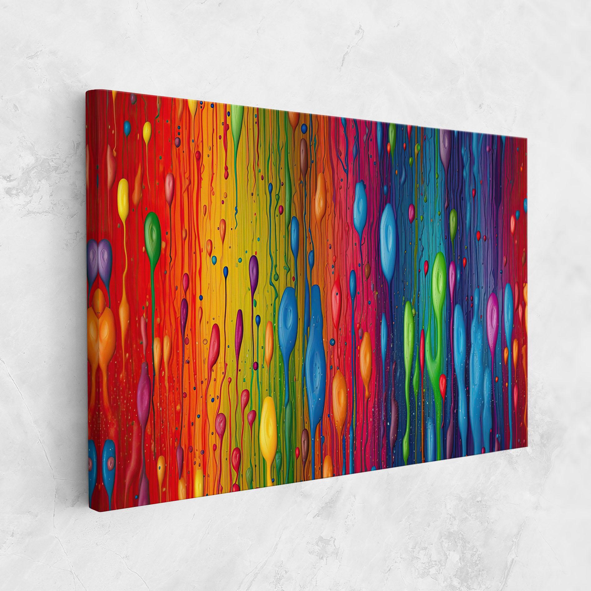 Obraz na Płótnie Abstract Rainbow Pattern mockup 1
