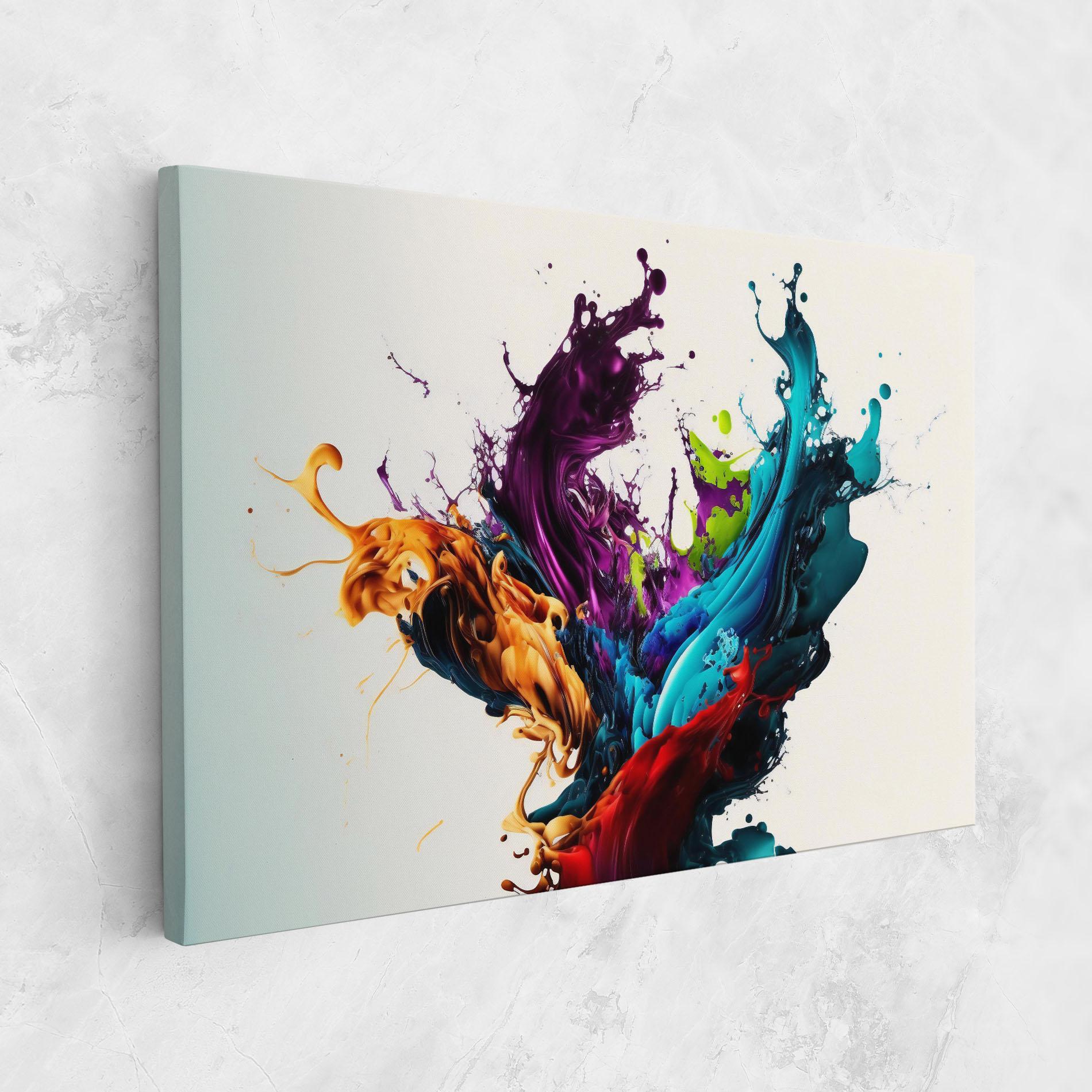 Obraz na Płótnie Dark Purple Splash mockup 1