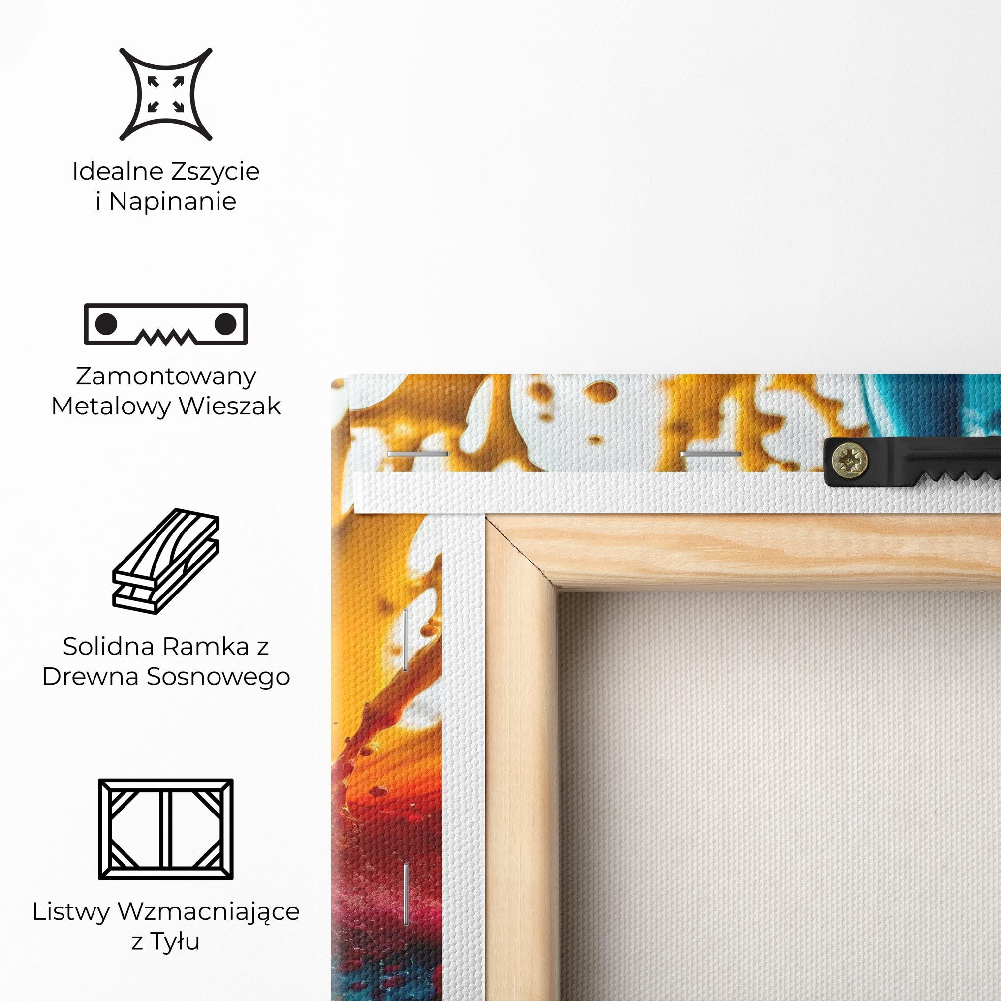 Obraz na Płótnie Colorful Water Splash mockup 5