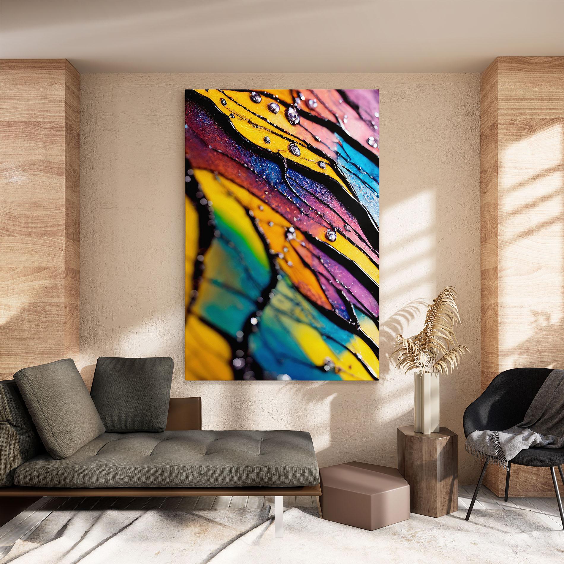 Obraz na Płótnie Beautiful Colorful Epoxy mockup 8