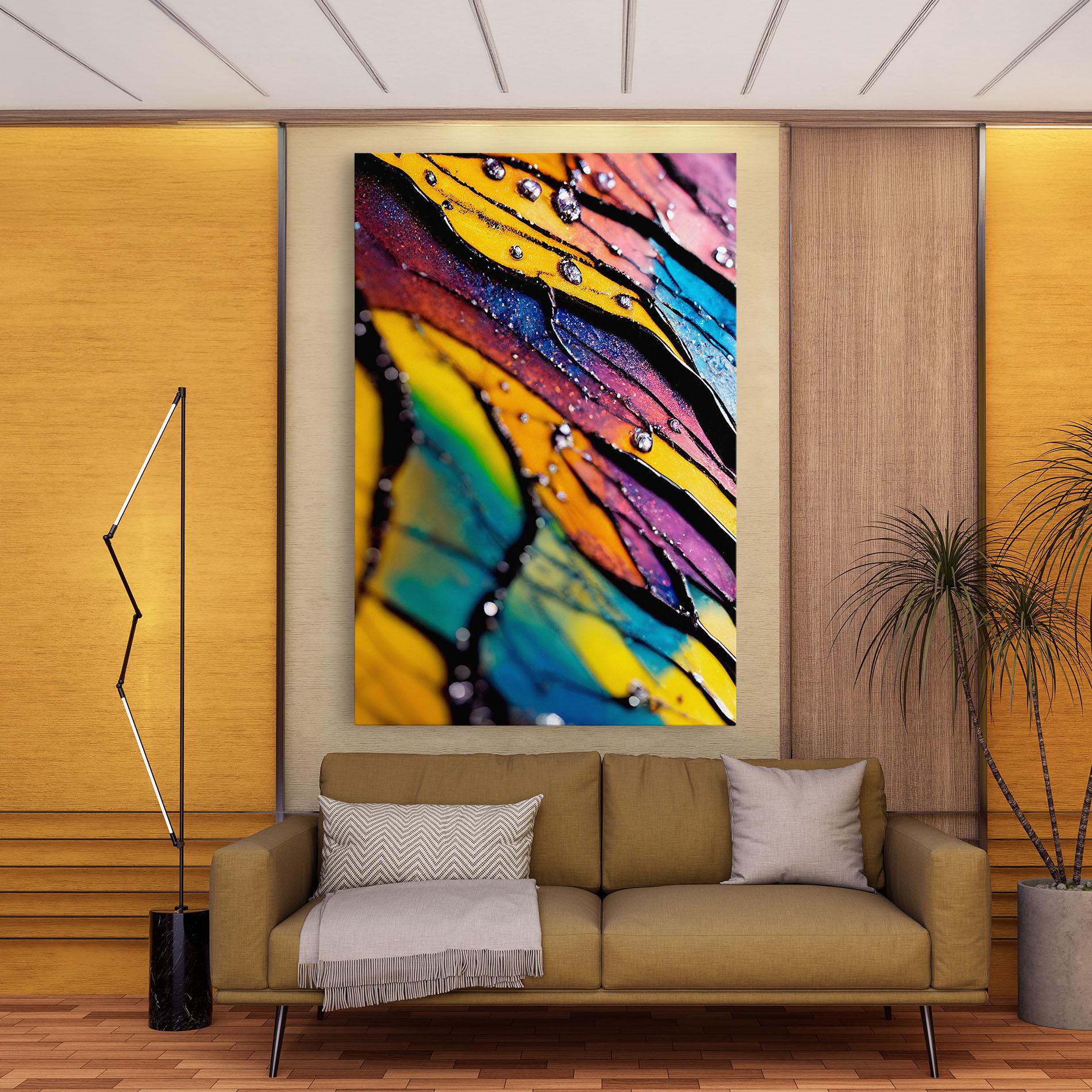 Obraz na Płótnie Beautiful Colorful Epoxy mockup 9