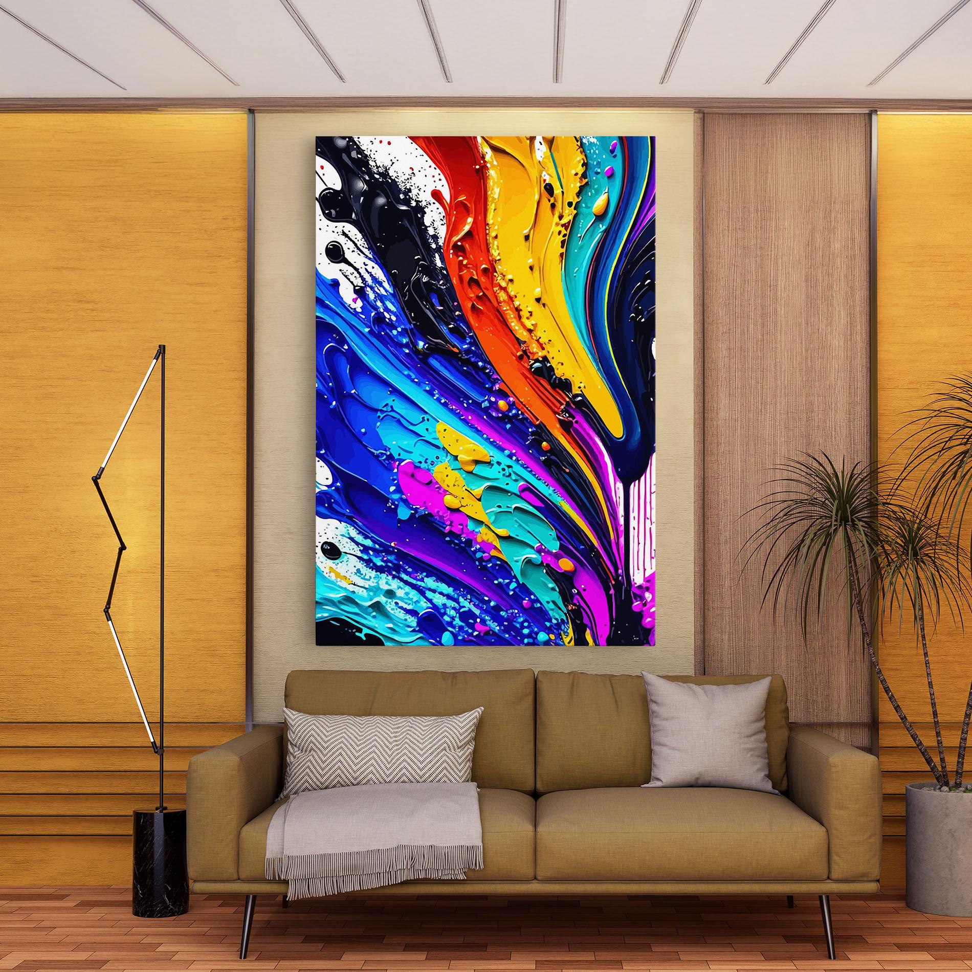 Obraz na Płótnie Beautiful Splash mockup 9