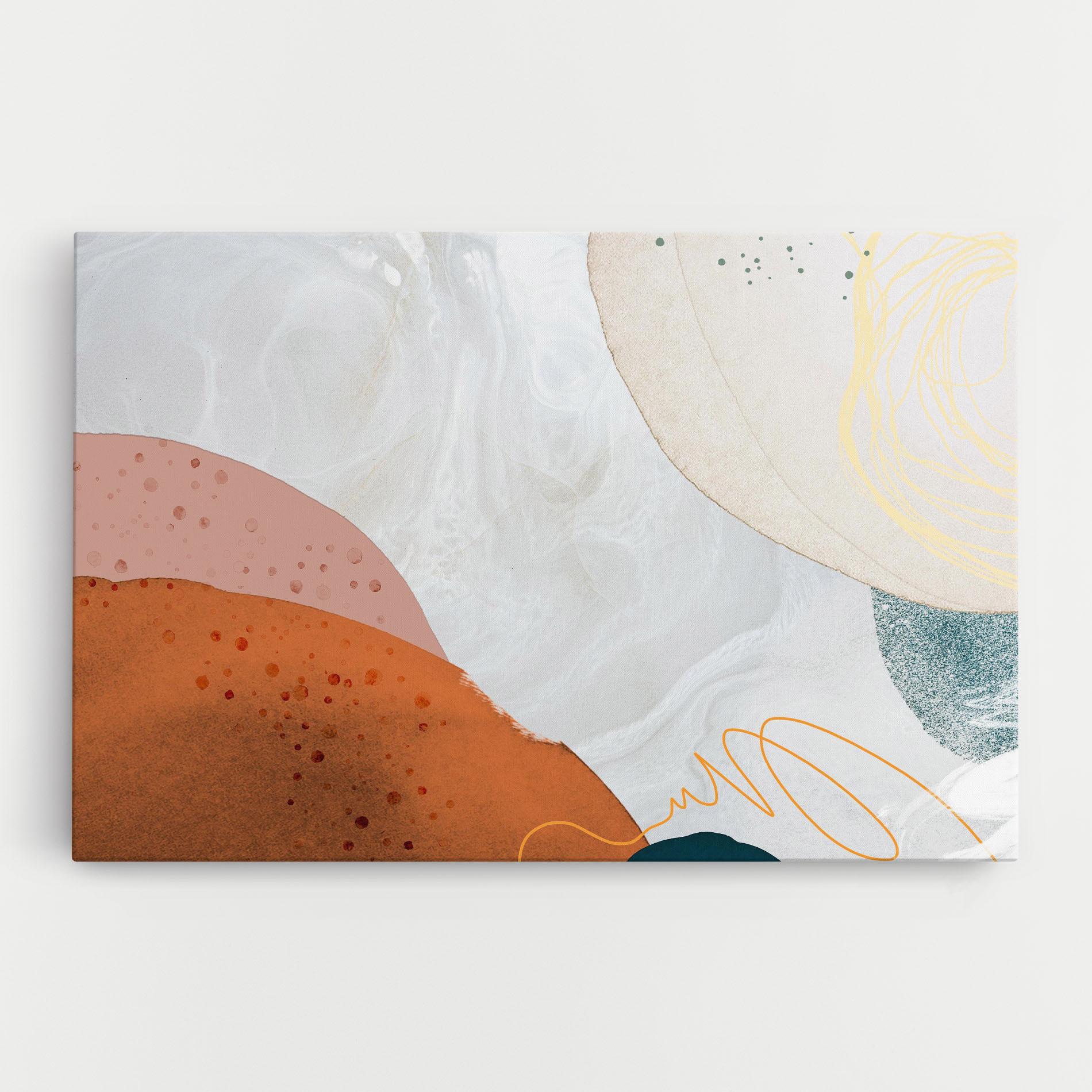 Obraz na Płótnie Orange Yellow Line mockup 0