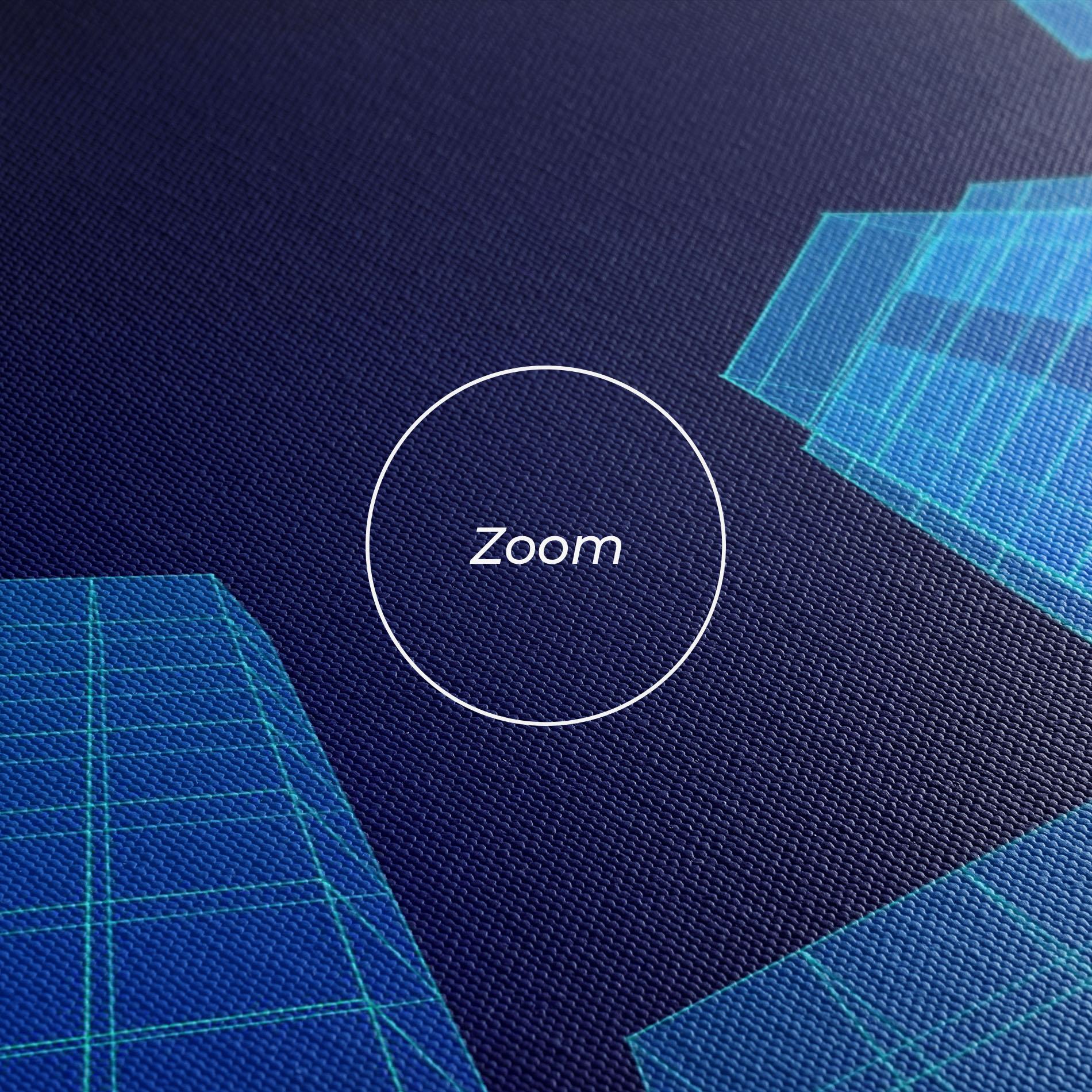 Obraz na Płótnie Blue Buildings mockup 3