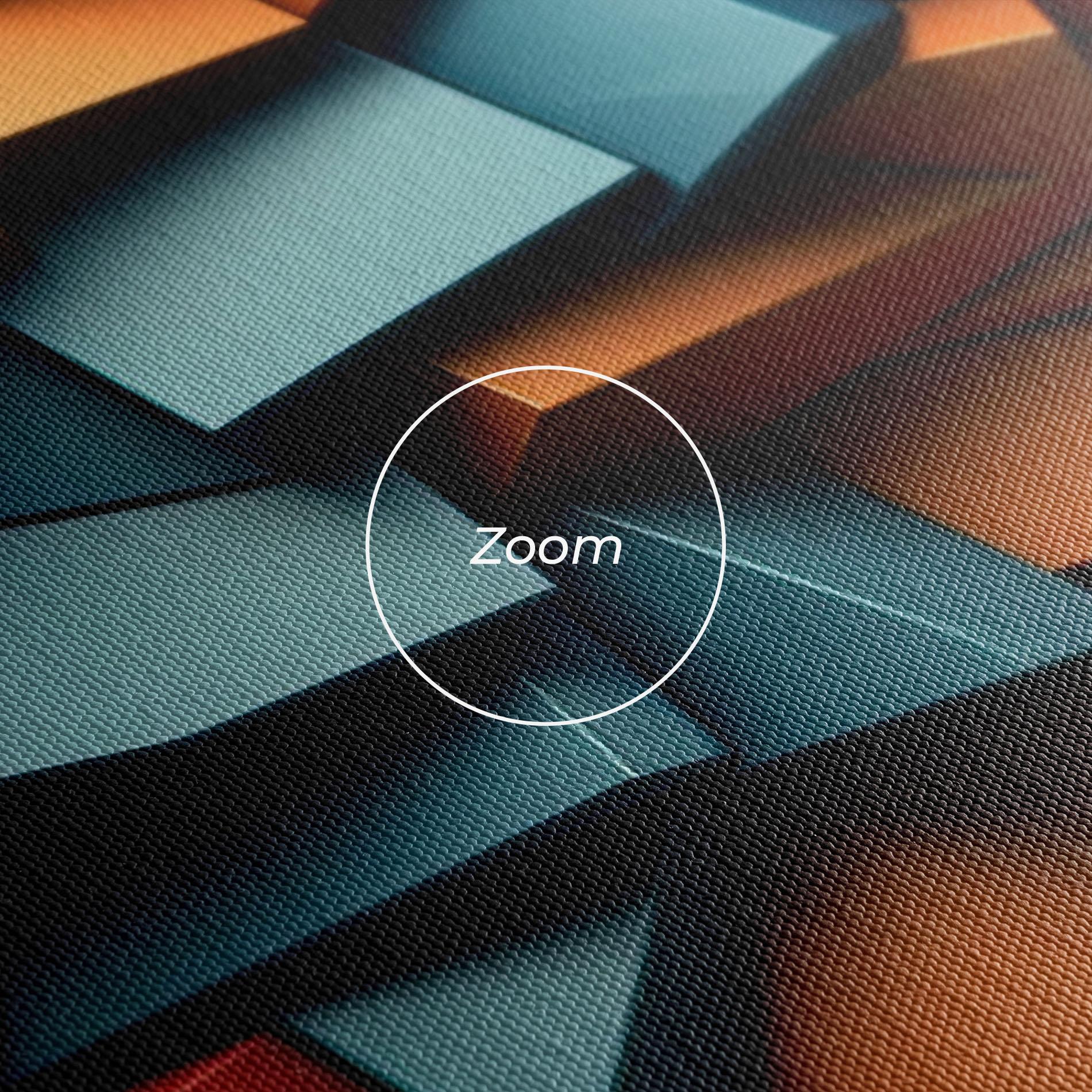 Obraz na Płótnie Multicolor Triangle mockup 3