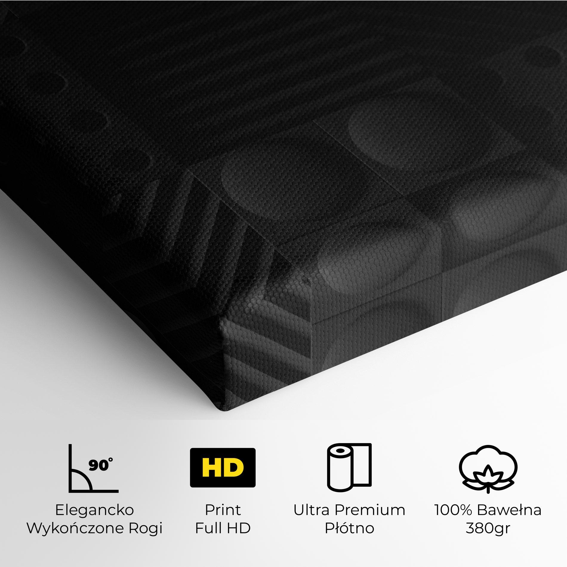 Obraz na Płótnie Black Square Circle mockup 4