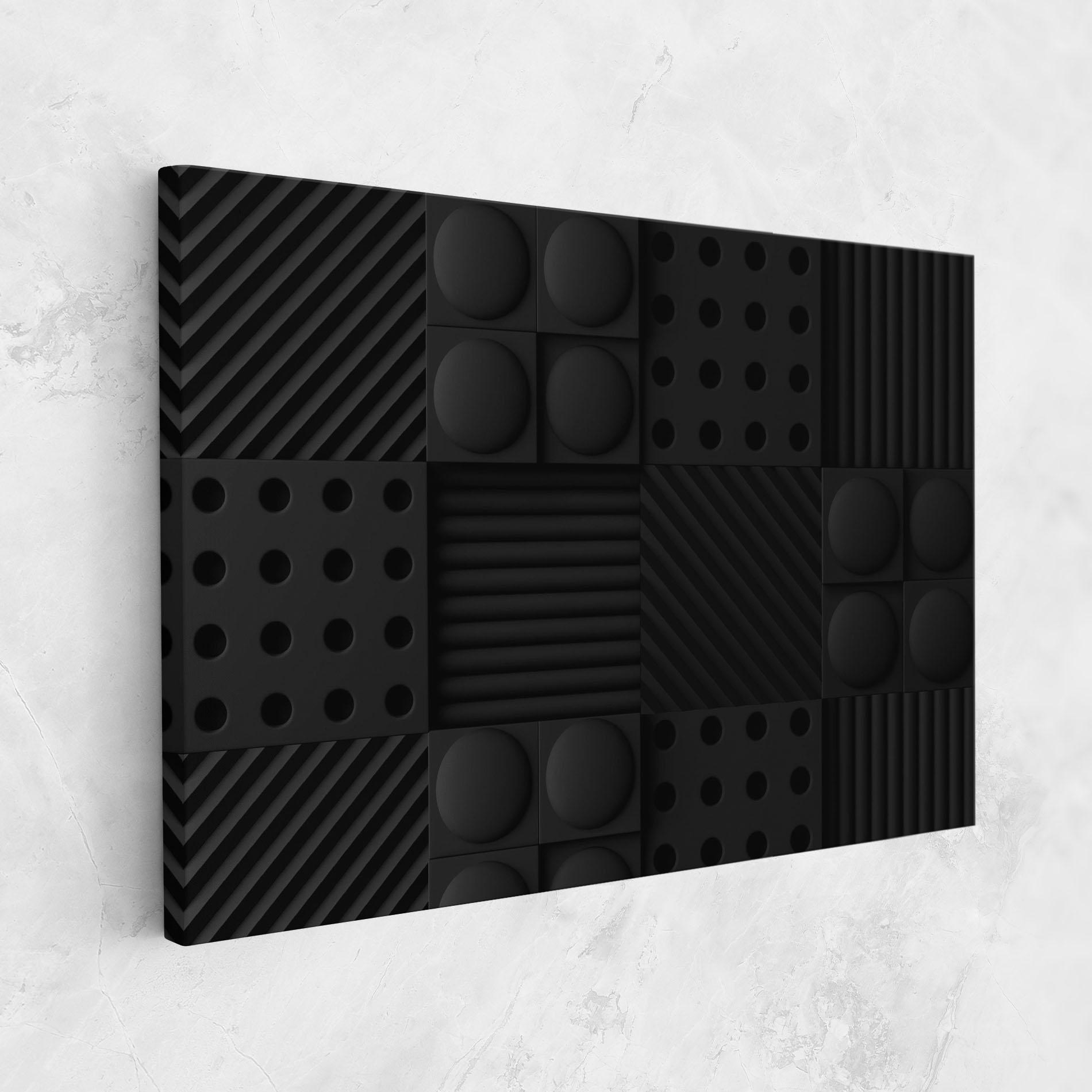 Obraz na Płótnie Black Square Circle mockup 1
