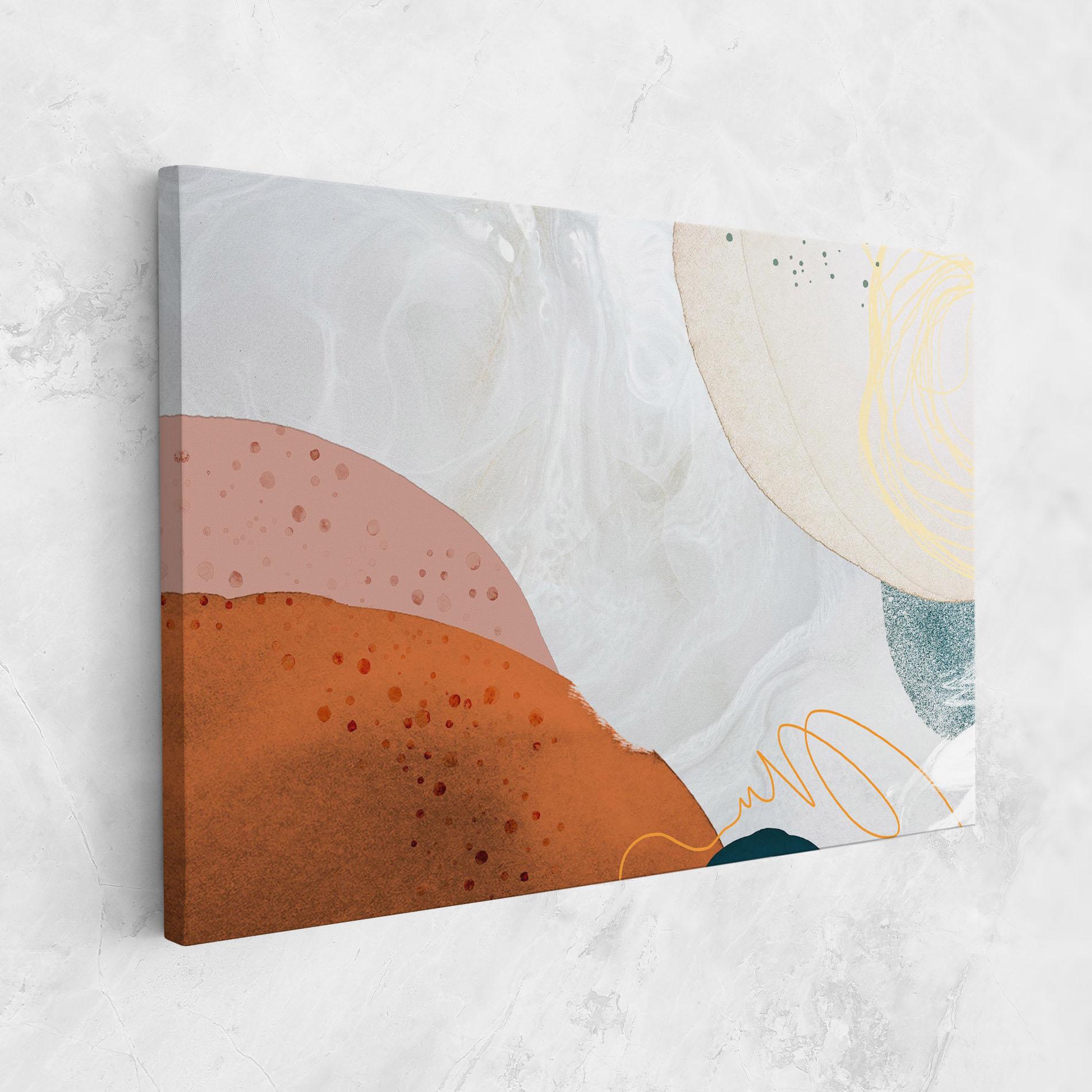 Obraz na Płótnie Orange Yellow Line mockup 1