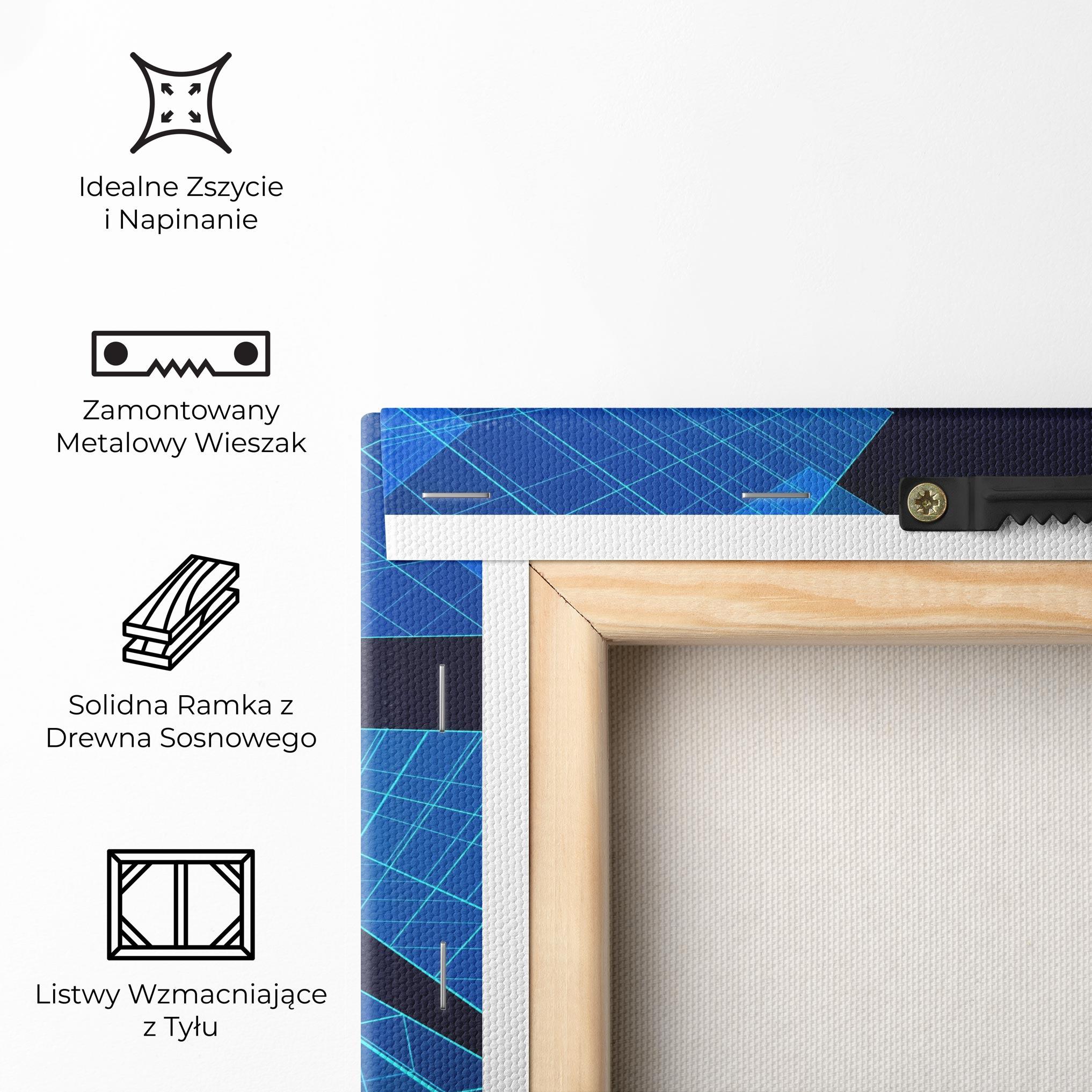 Obraz na Płótnie Blue Buildings mockup 5