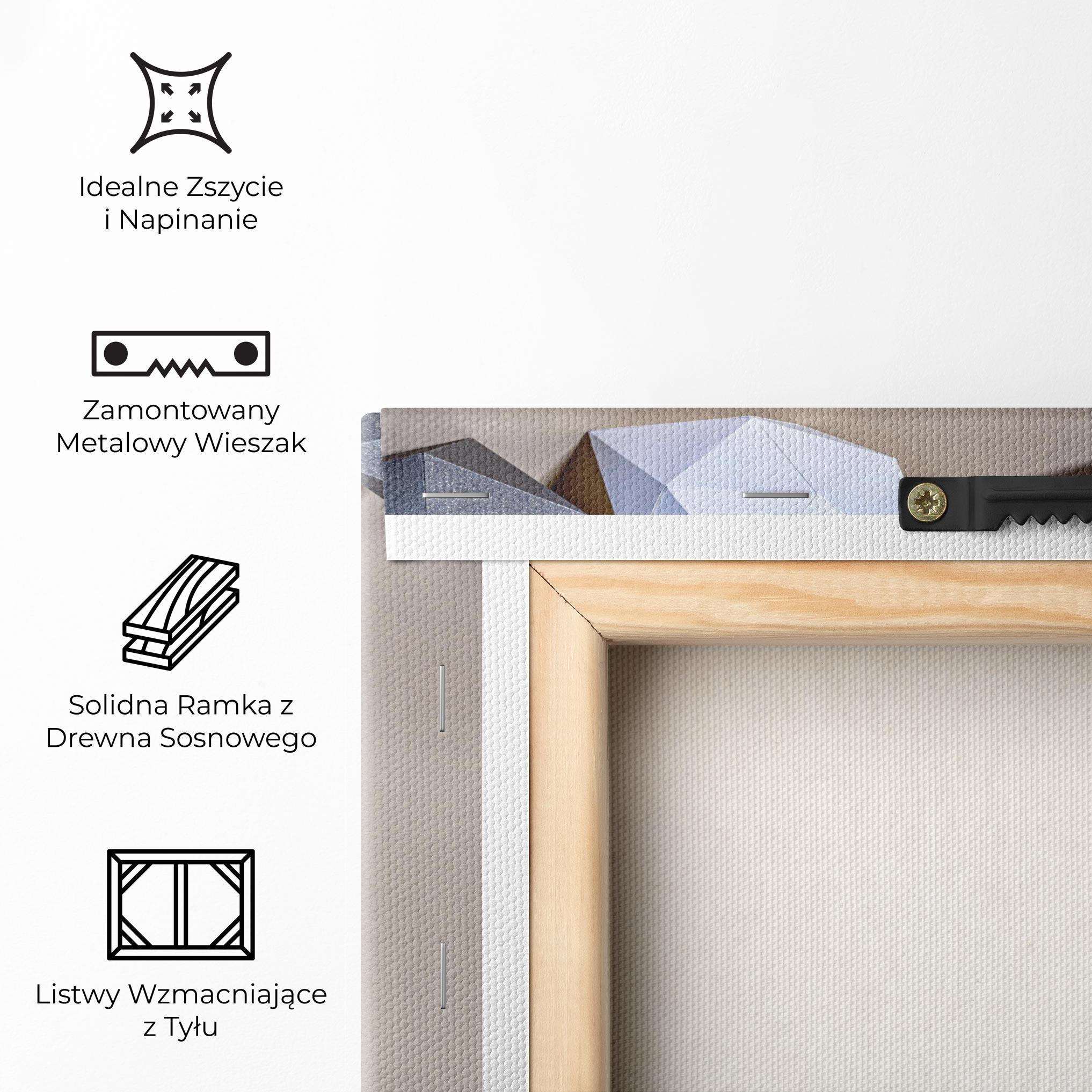 Obraz na Płótnie Geometric 3d Shapes mockup 5