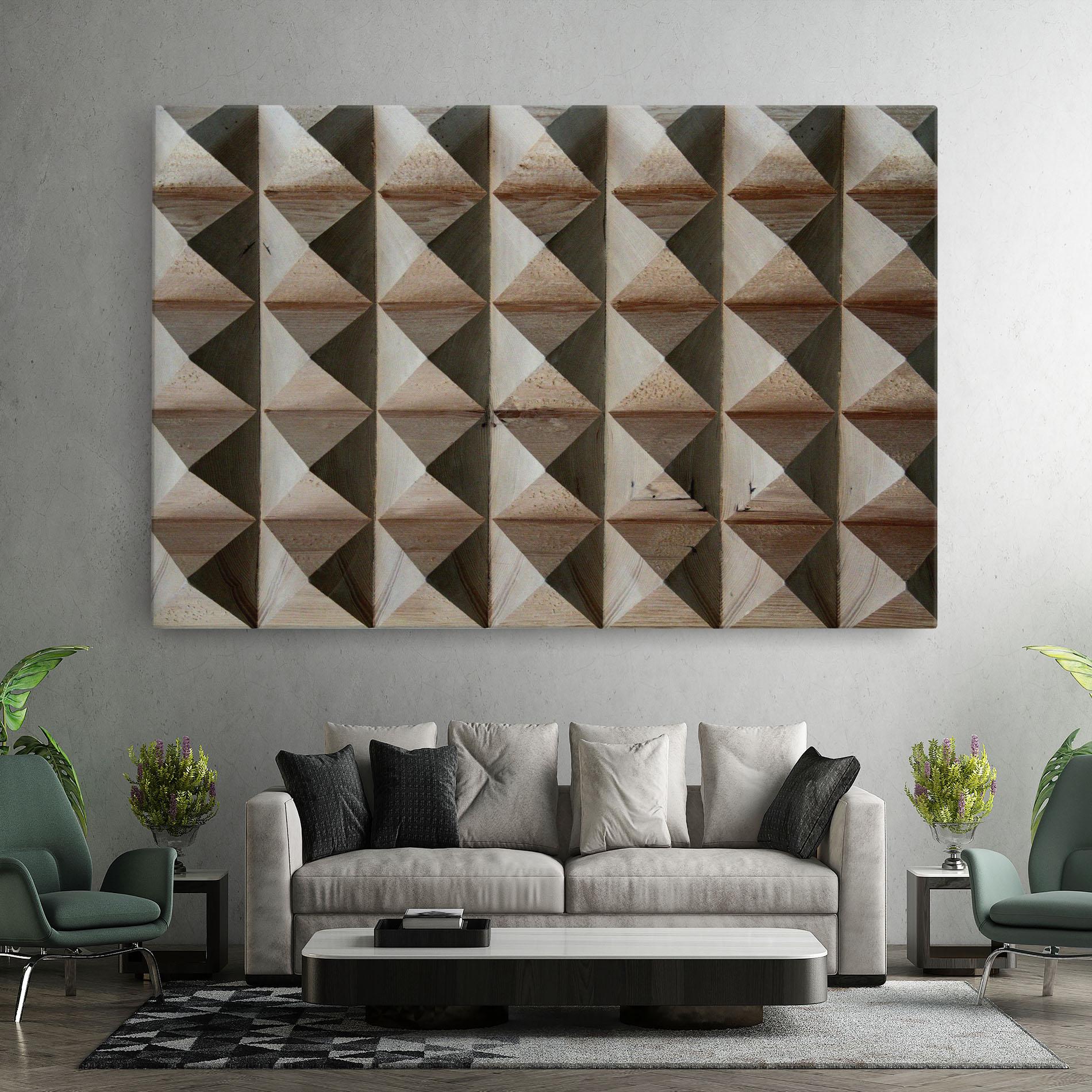 Obraz na Płótnie Cream Pyramid mockup 7