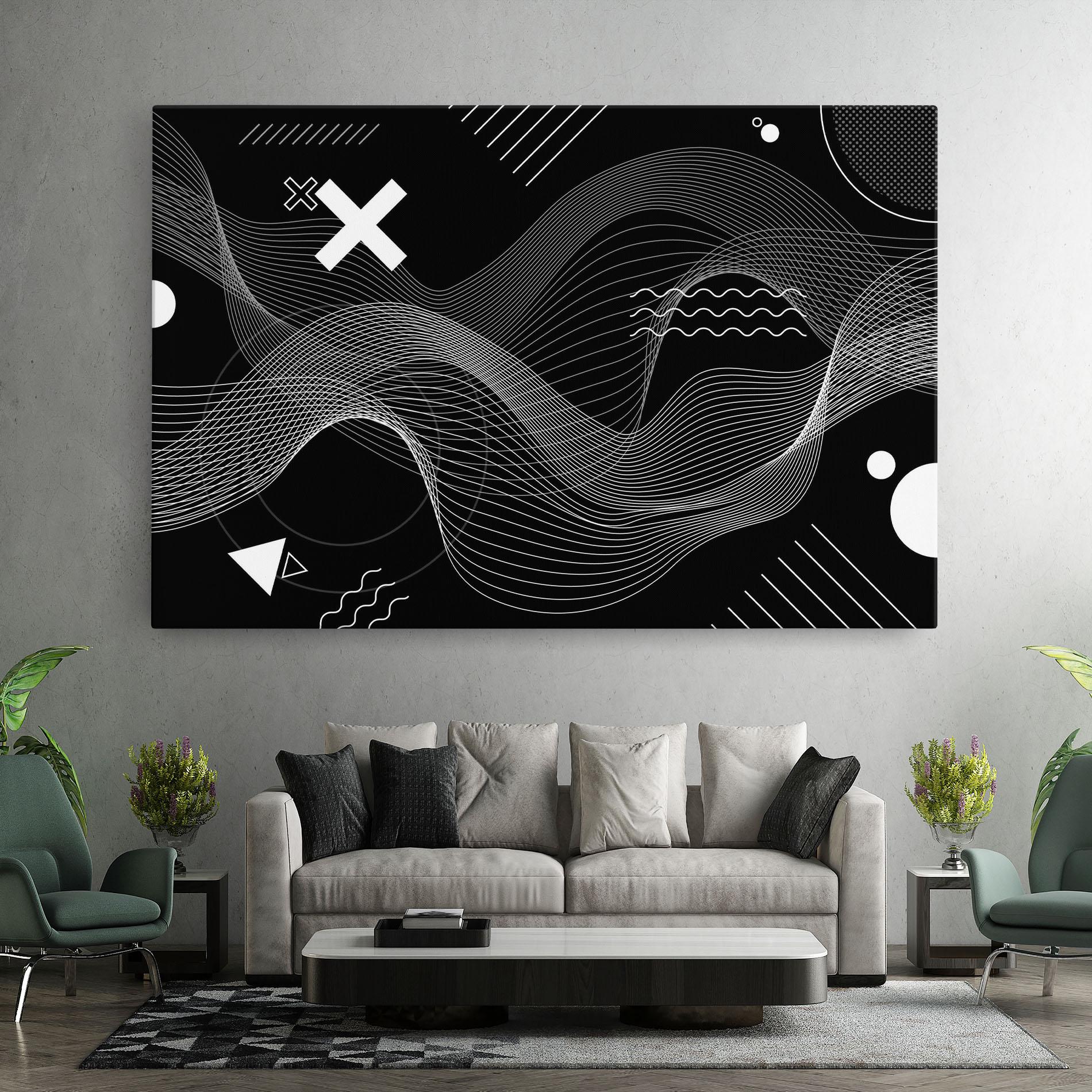 Obraz na Płótnie Geometric Lines mockup 7