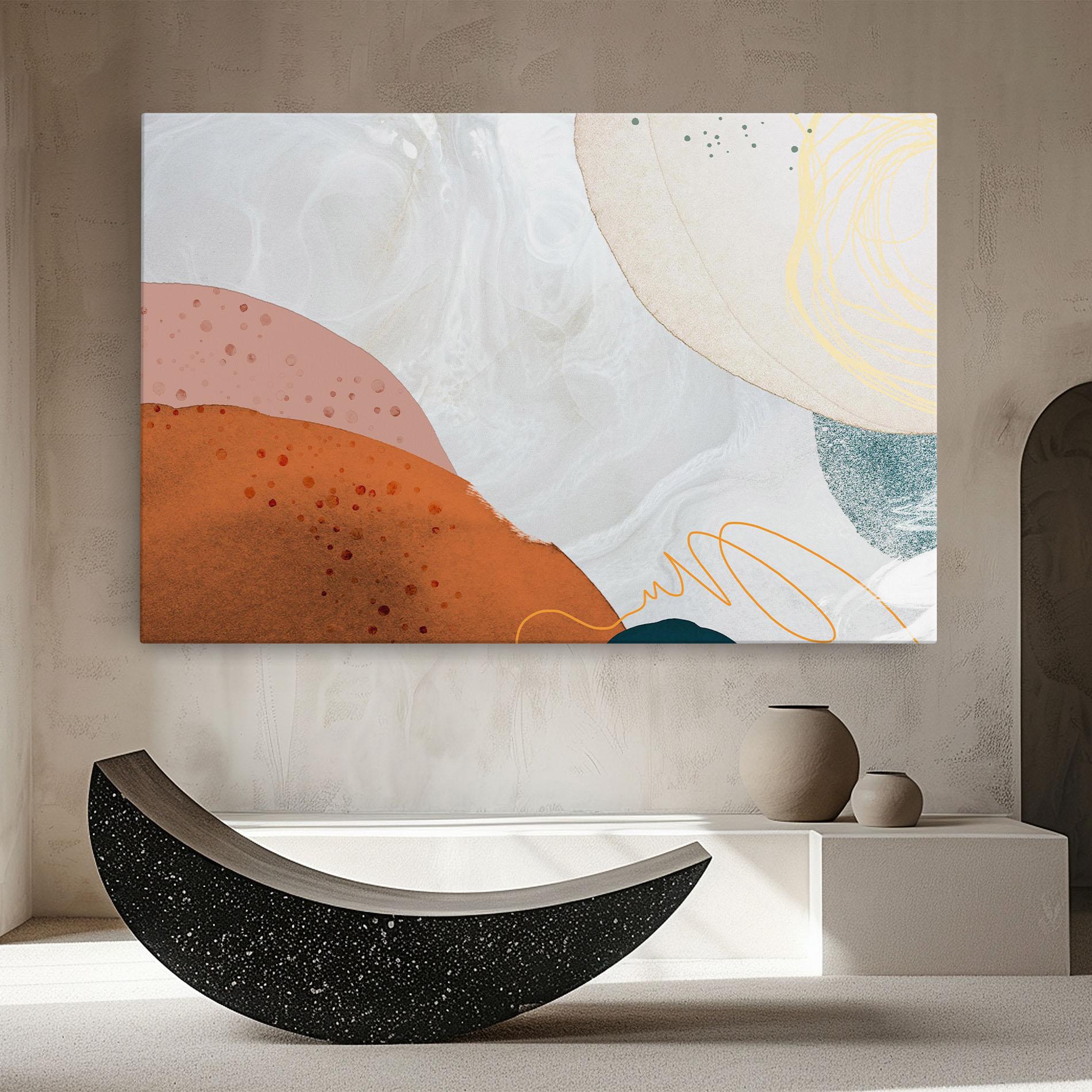 Obraz na Płótnie Orange Yellow Line mockup 8