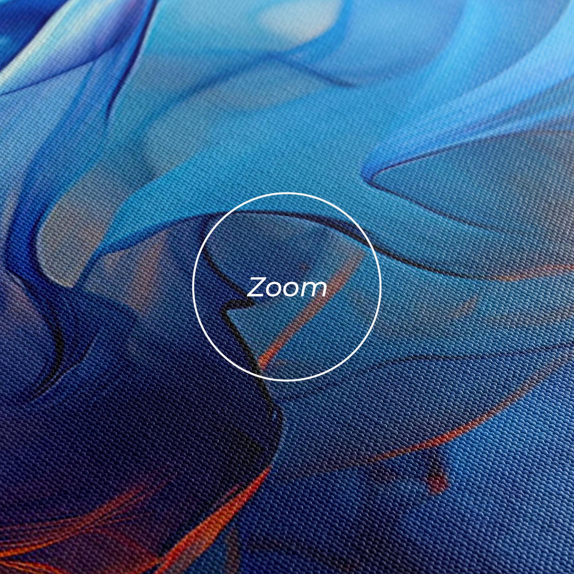 Obraz na Płótnie Blue Orange Floating mockup 3