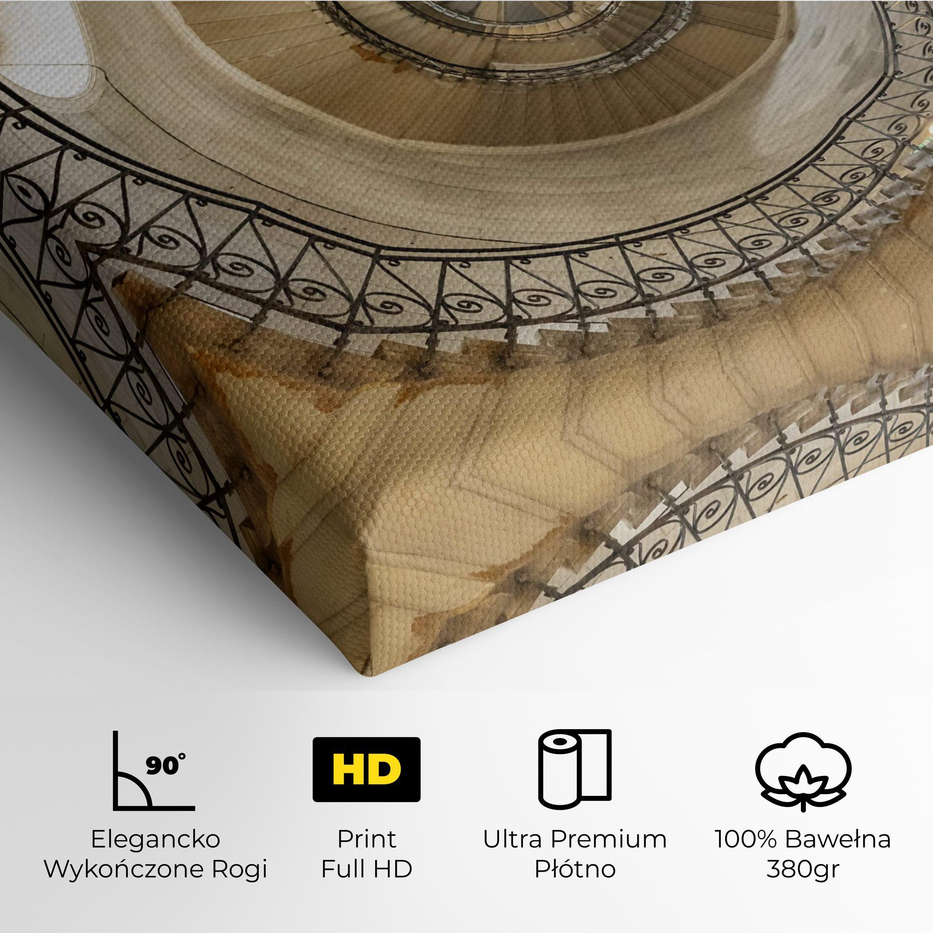 Obraz na Płótnie Cream Down Stairs mockup 4