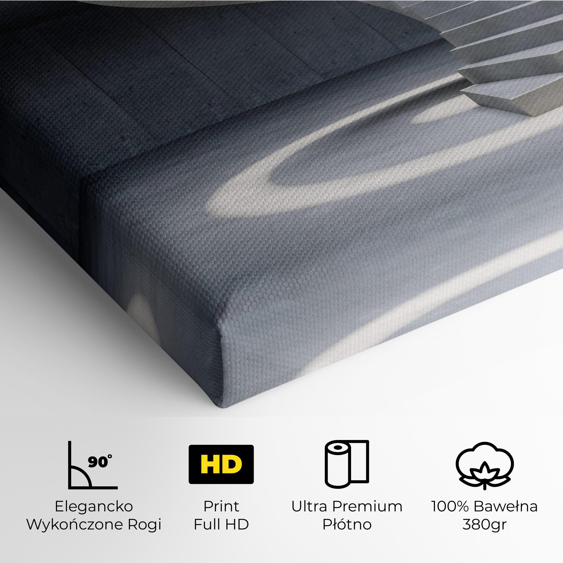 Obraz na Płótnie Spiral White Staircase mockup 4