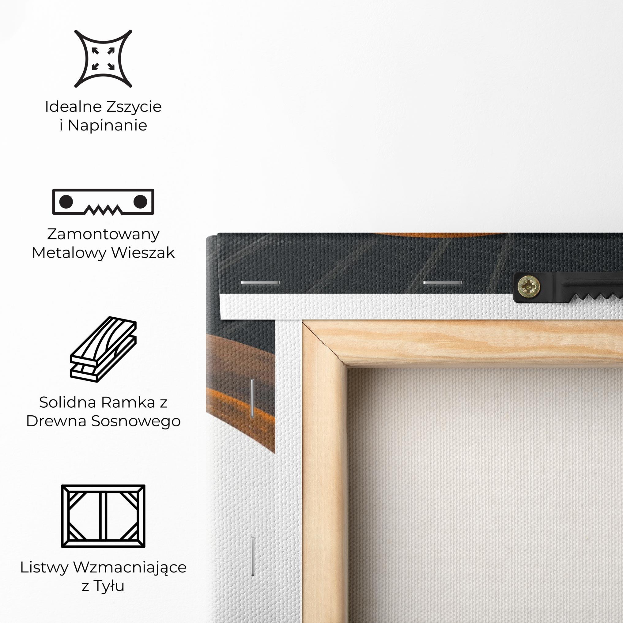 Obraz na Płótnie Black Spiral Stairs mockup 5