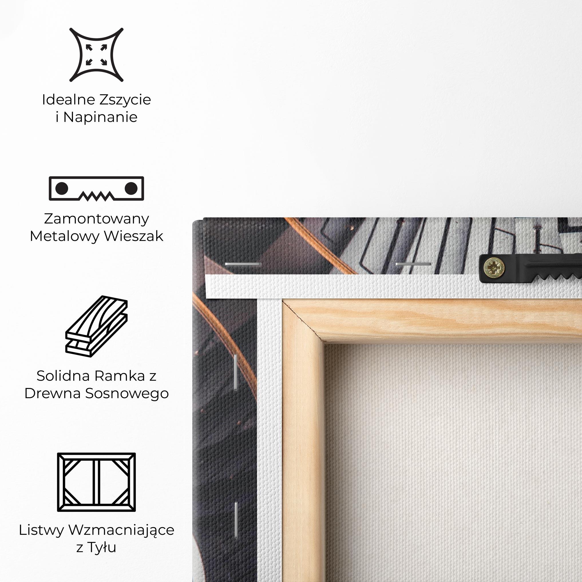 Obraz na Płótnie Grey Stairs Spiral mockup 5