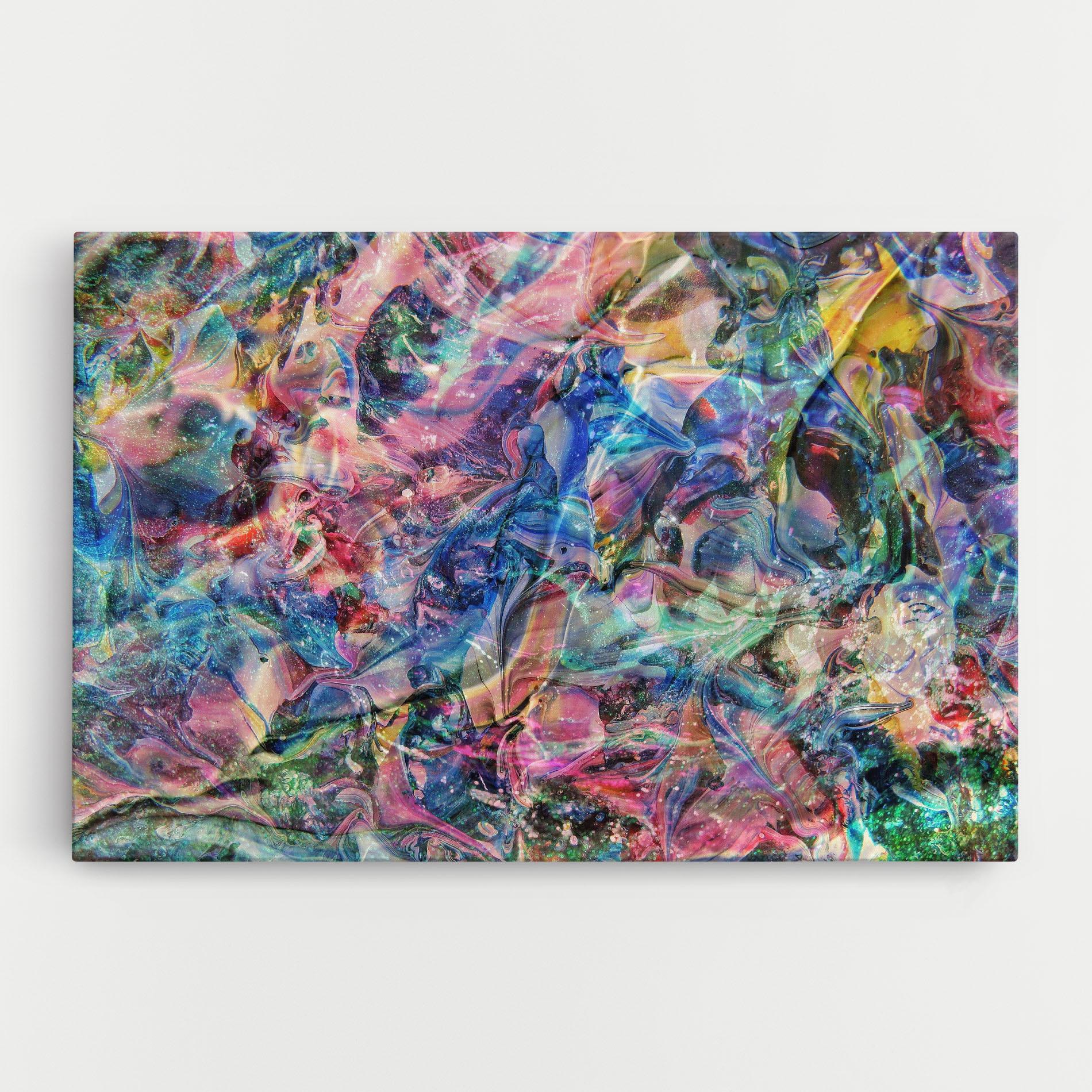 Obraz na Płótnie Abstract Colourful Glass mockup 0