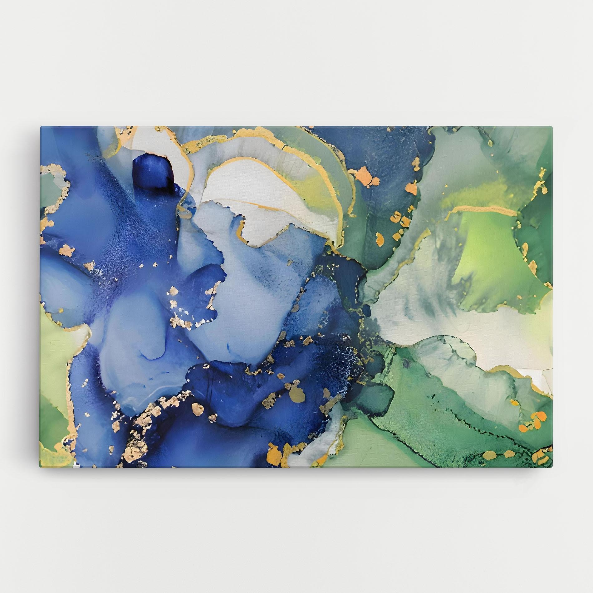 Obraz na Płótnie Green Paint Marble mockup 0