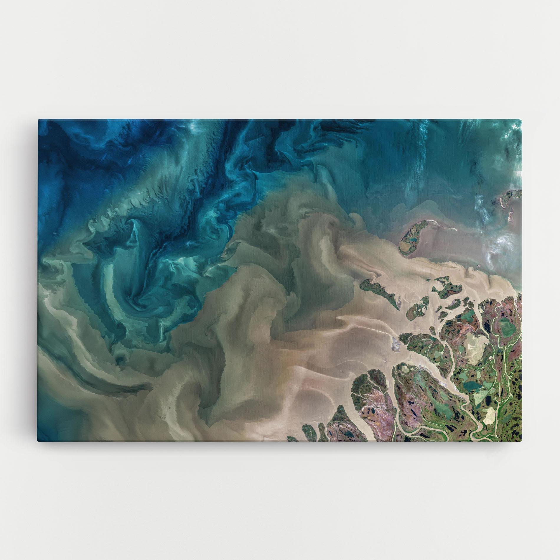 Obraz na Płótnie Ocean Blue Marble mockup 0