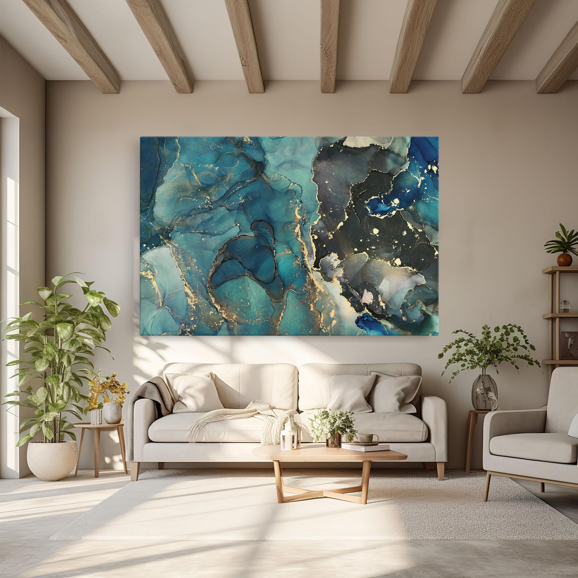 Obraz na Płótnie Blue Marble mockup 6