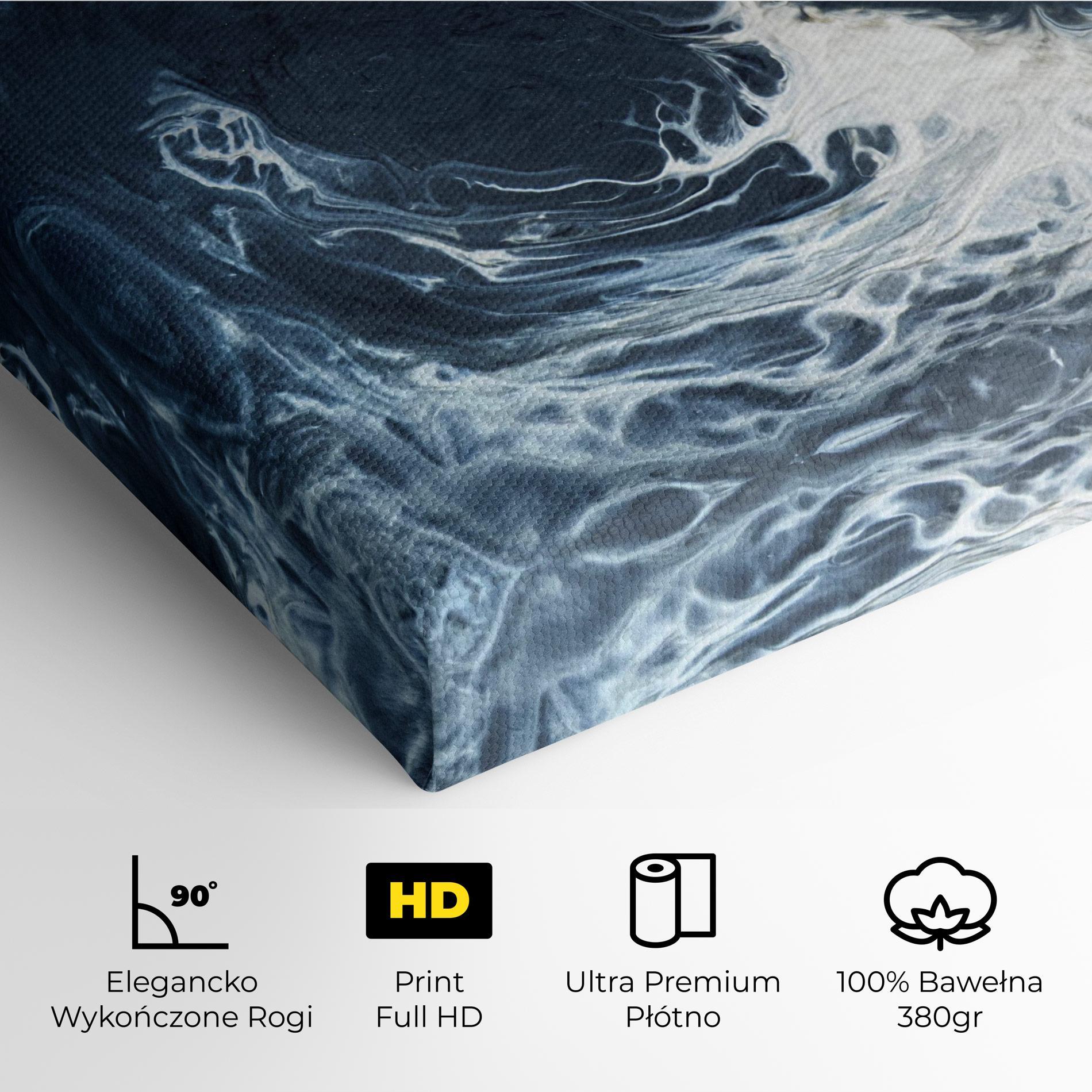 Obraz na Płótnie Dark Blue Wave mockup 4