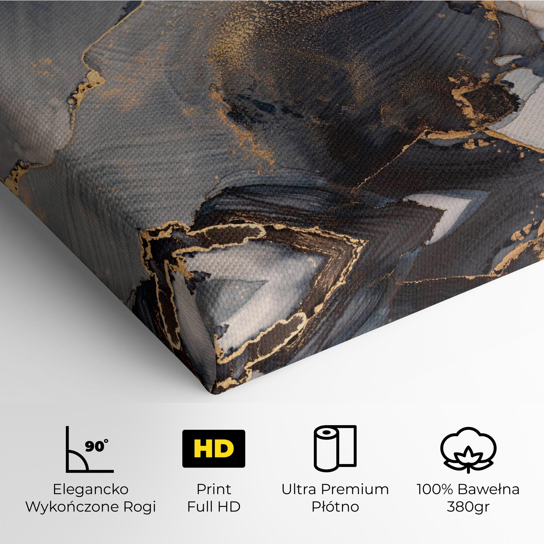 Obraz na Płótnie Golden Abstract Marble mockup 4