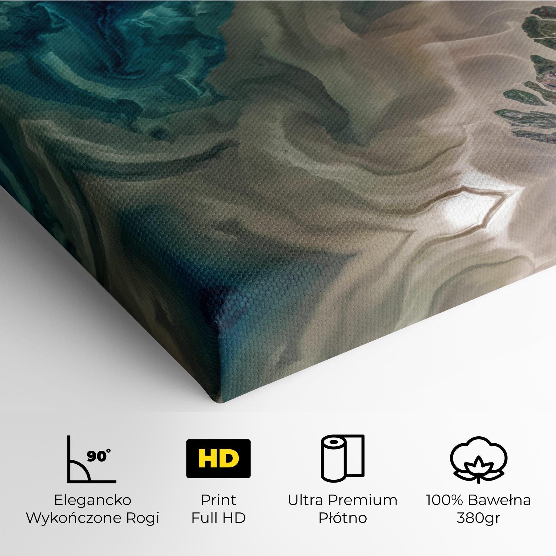 Obraz na Płótnie Ocean Blue Marble mockup 4