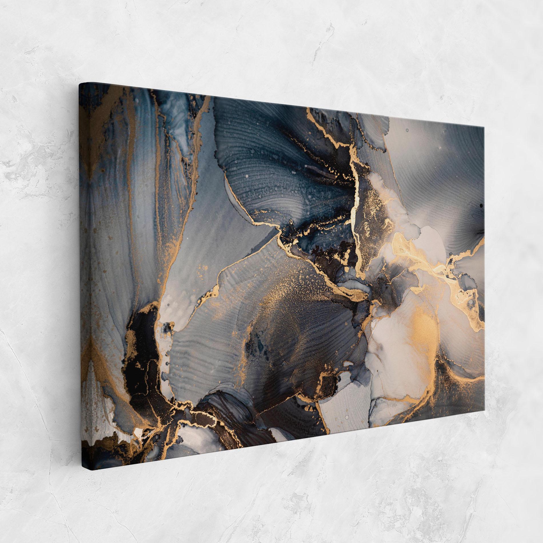 Obraz na Płótnie Golden Abstract Marble mockup 1