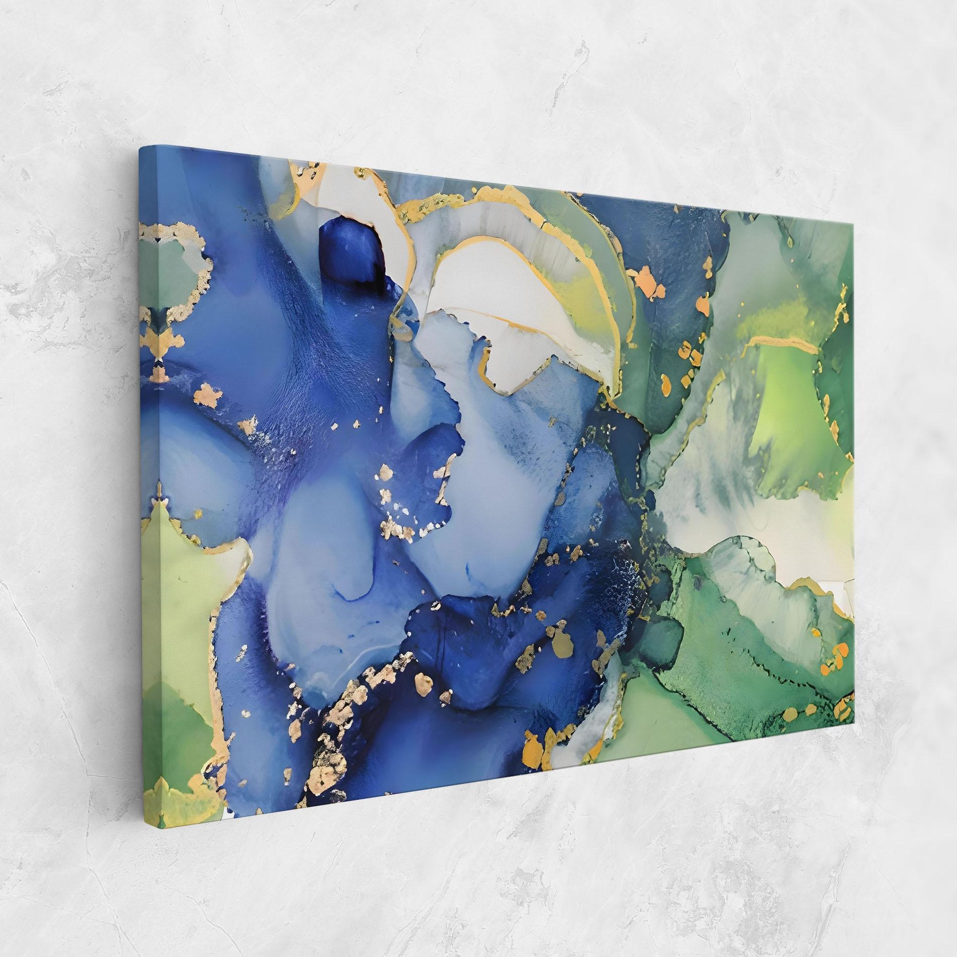 Obraz na Płótnie Green Paint Marble mockup 1