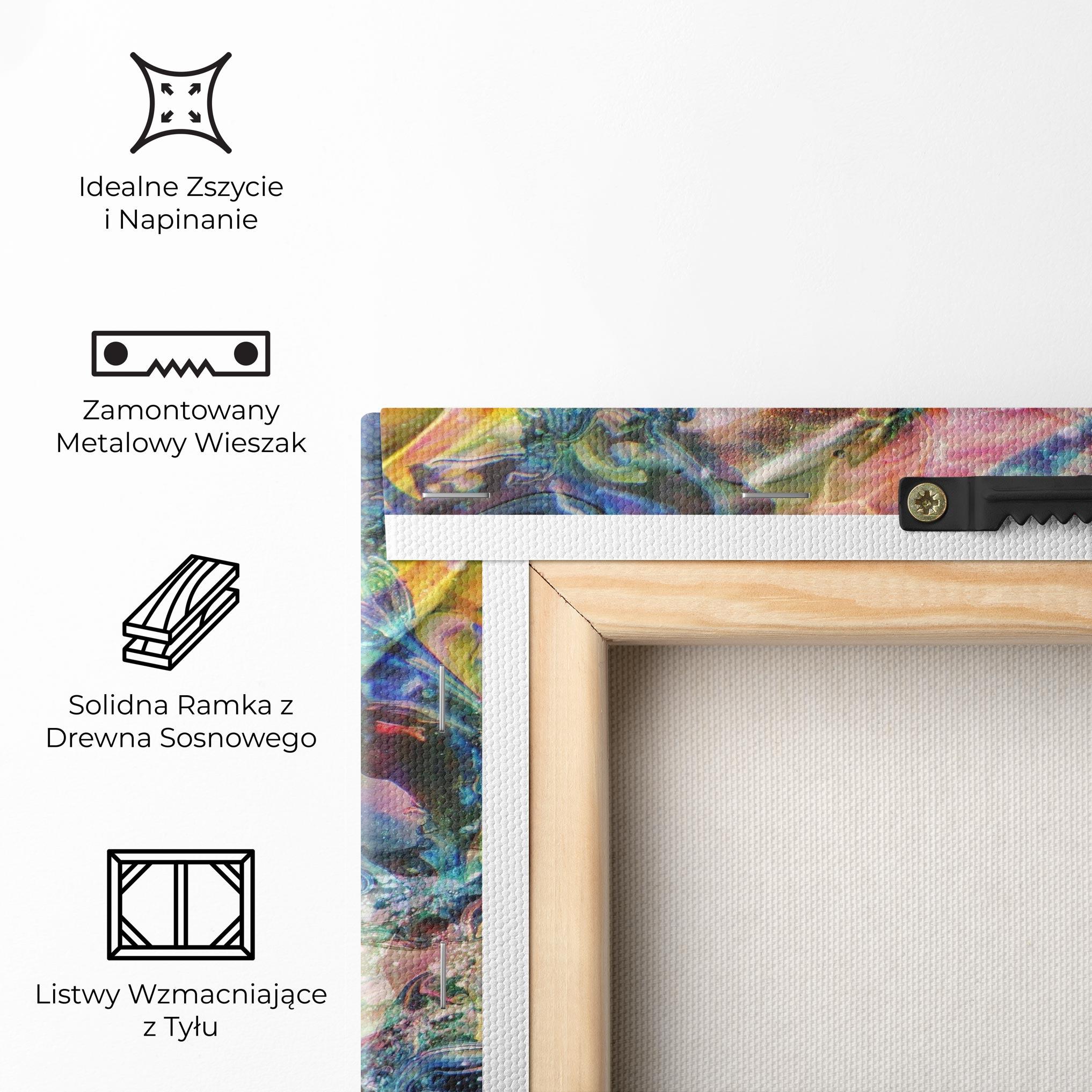 Obraz na Płótnie Abstract Colourful Glass mockup 5