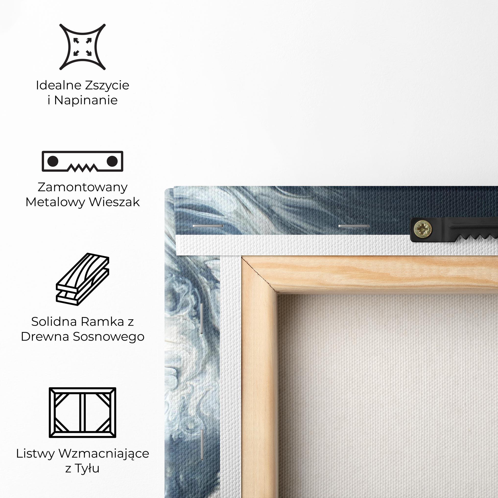 Obraz na Płótnie Dark Blue Wave mockup 5