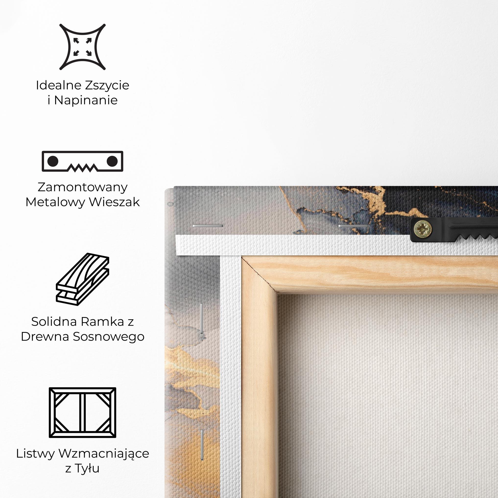 Obraz na Płótnie Golden Abstract Marble mockup 5