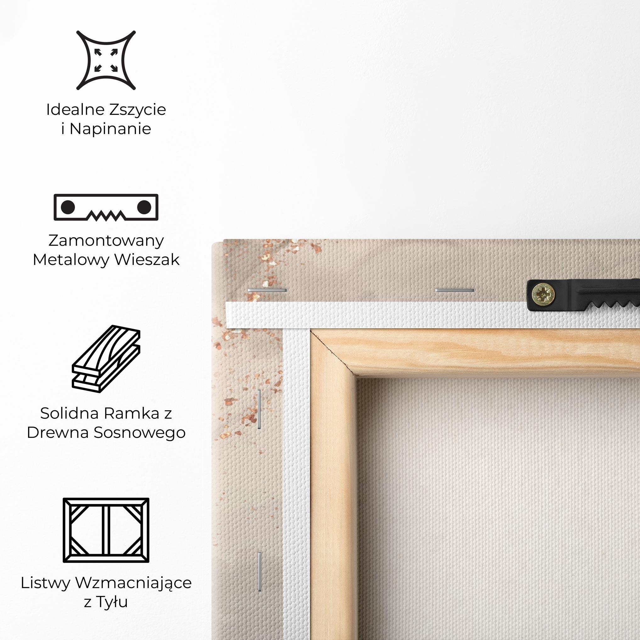 Obraz na Płótnie Pink Grey Marble 01 mockup 5