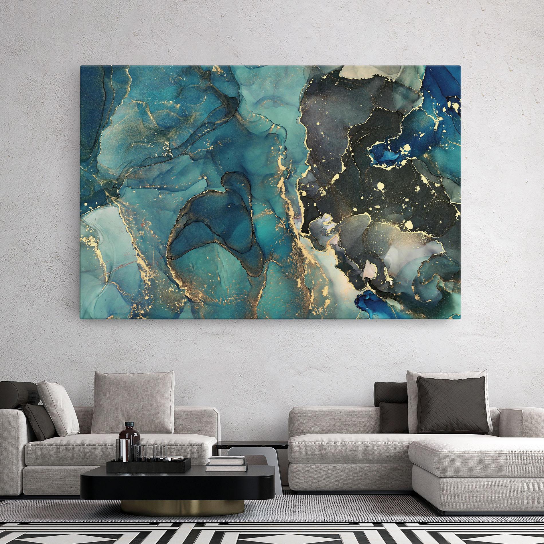 Obraz na Płótnie Blue Marble mockup 2