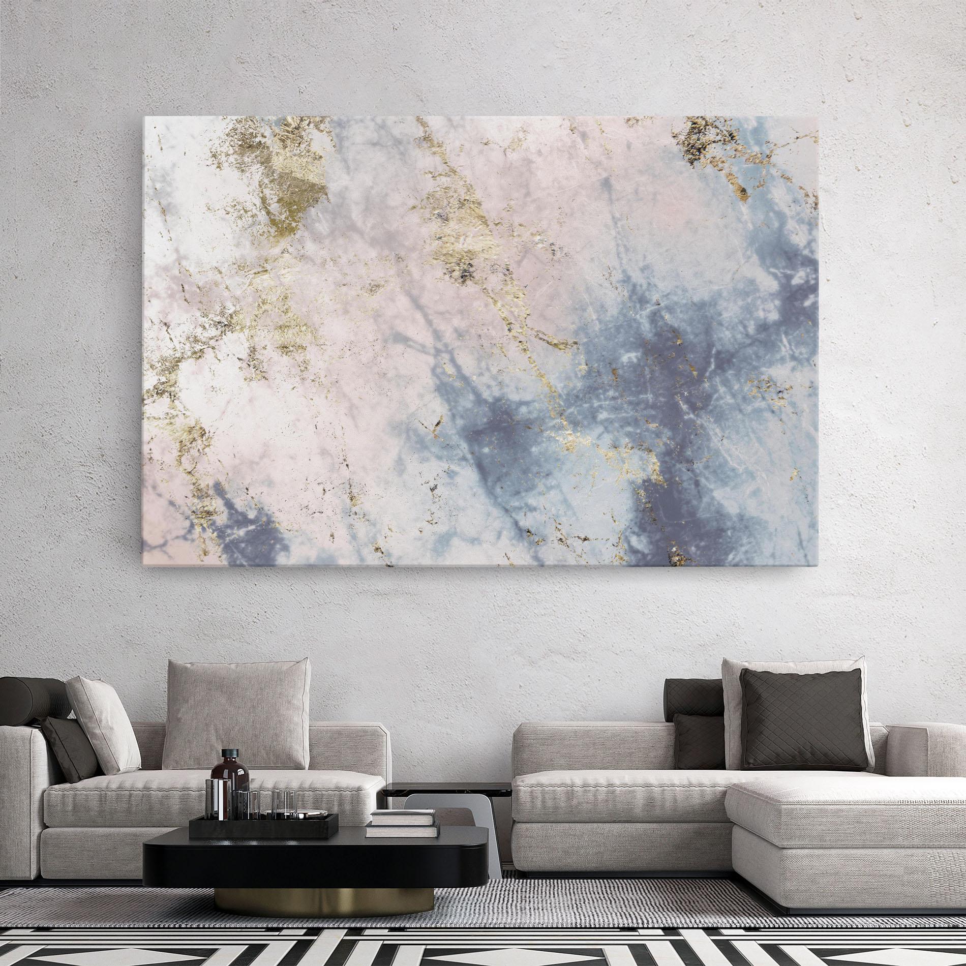 Obraz na Płótnie Pink Blue Marble mockup 2