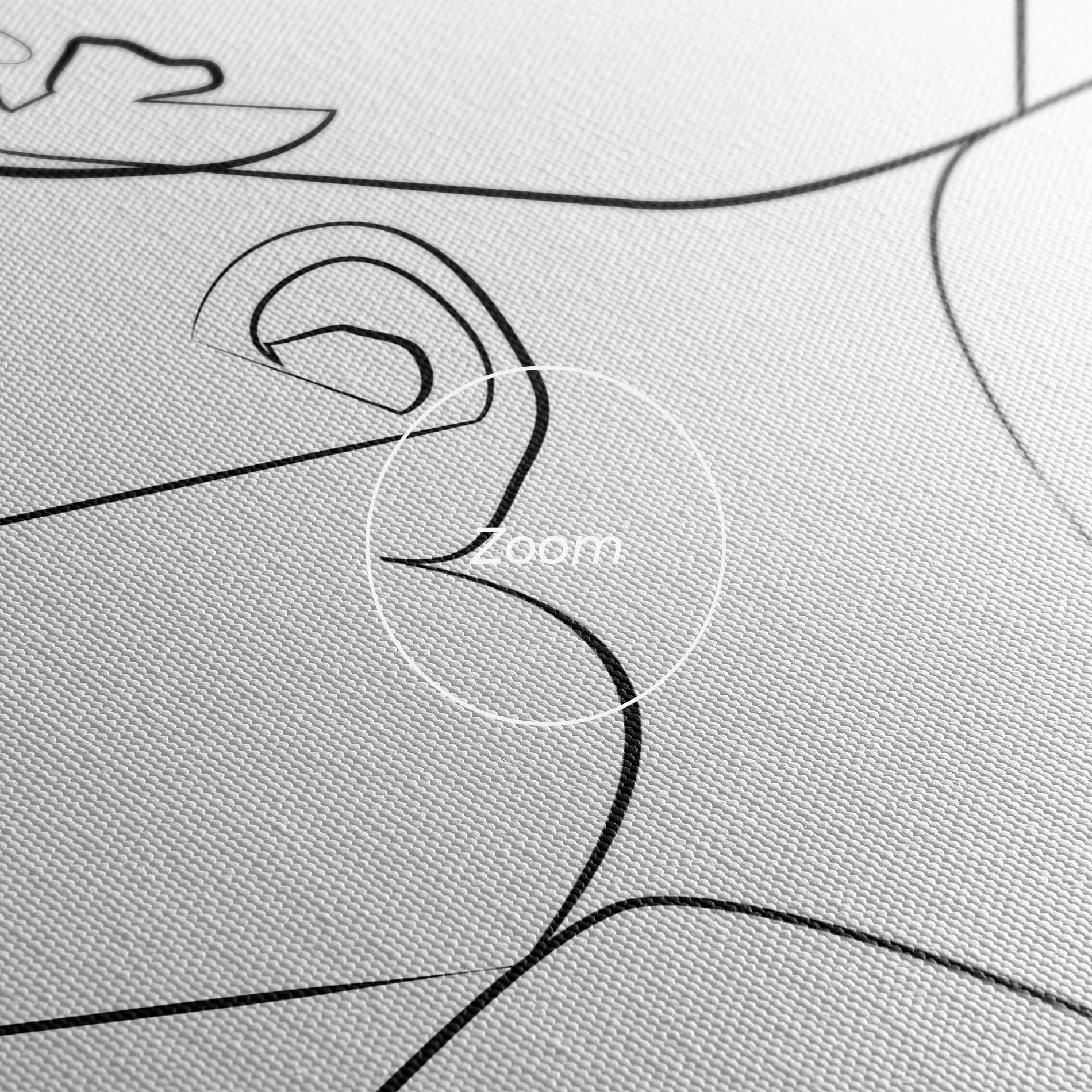 Obraz na Płótnie Female Black Line mockup 3